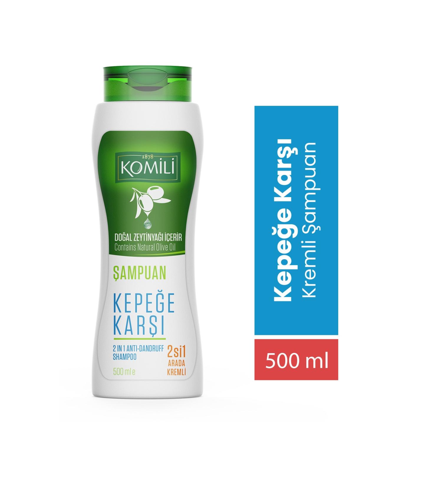Komili Anti-Dandruff 2 in 1 Creamy Vegan Shampoo - 500 ML - Buy Online on GoSupps.com