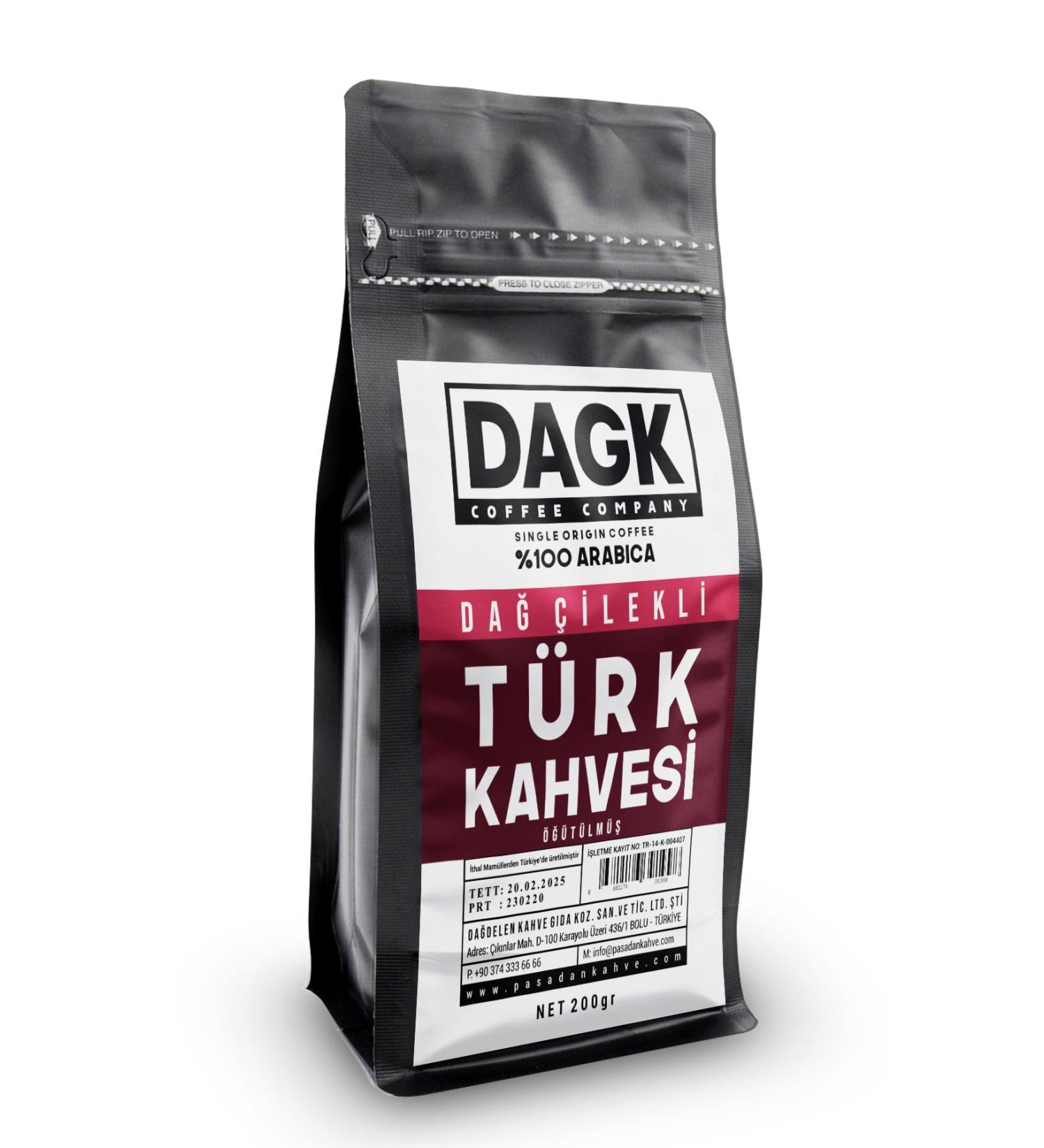 Dagk Mountain Strawberry Turkish Coffee 200 gr (FLAVOURED) - Buy Online on GoSupps.com