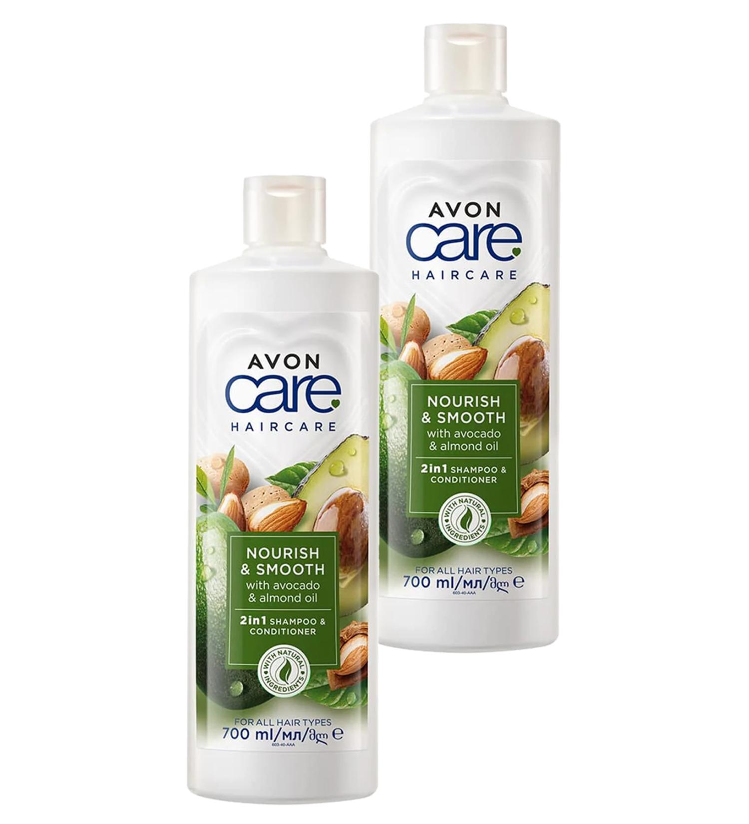 Avon Care Avocado and Almond Oil Shampoo and Conditioner 700 Ml. Duo Set - Buy Online on GoSupps.com