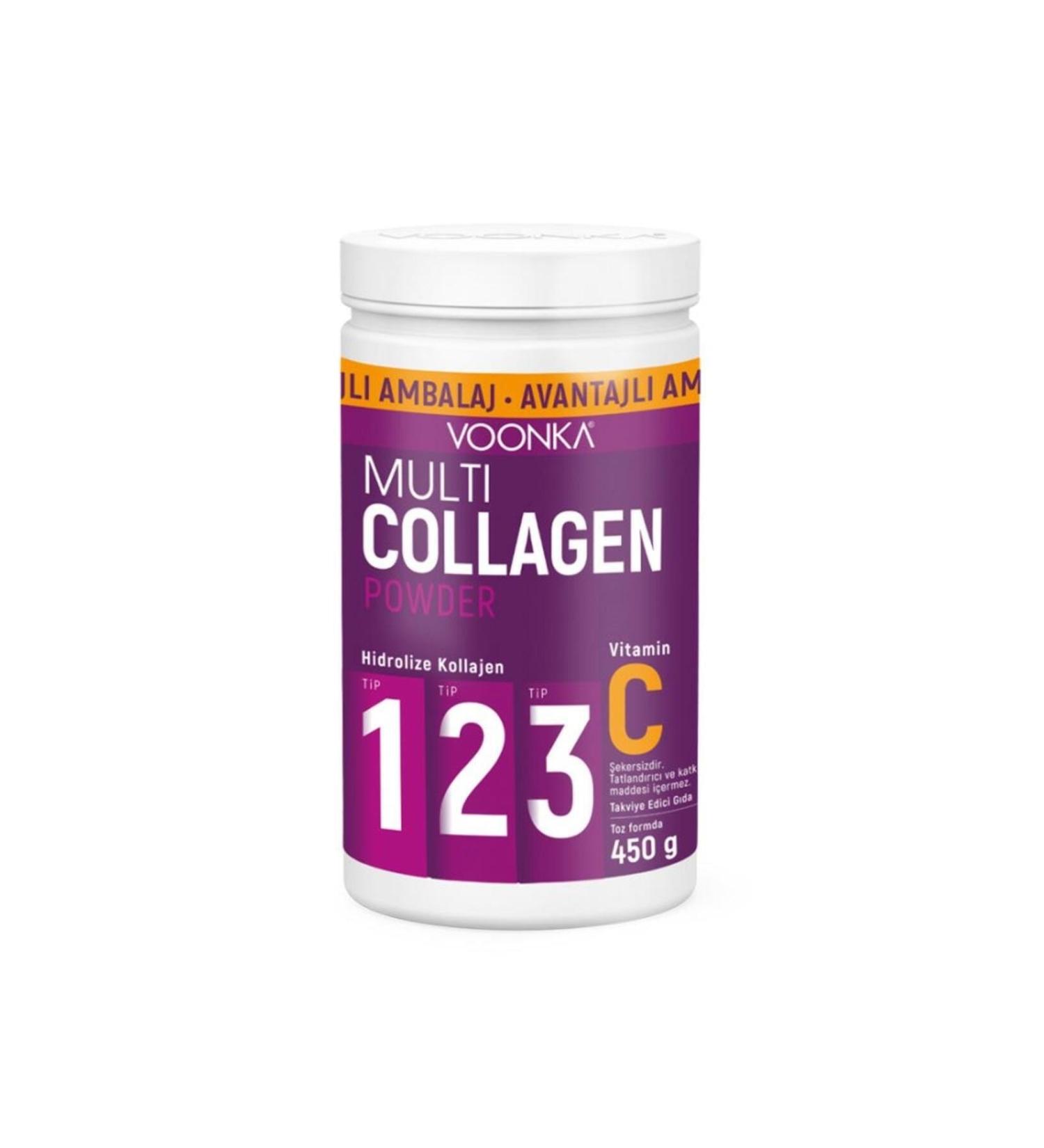 Voonka Multi Collagen Powder 450 Gr