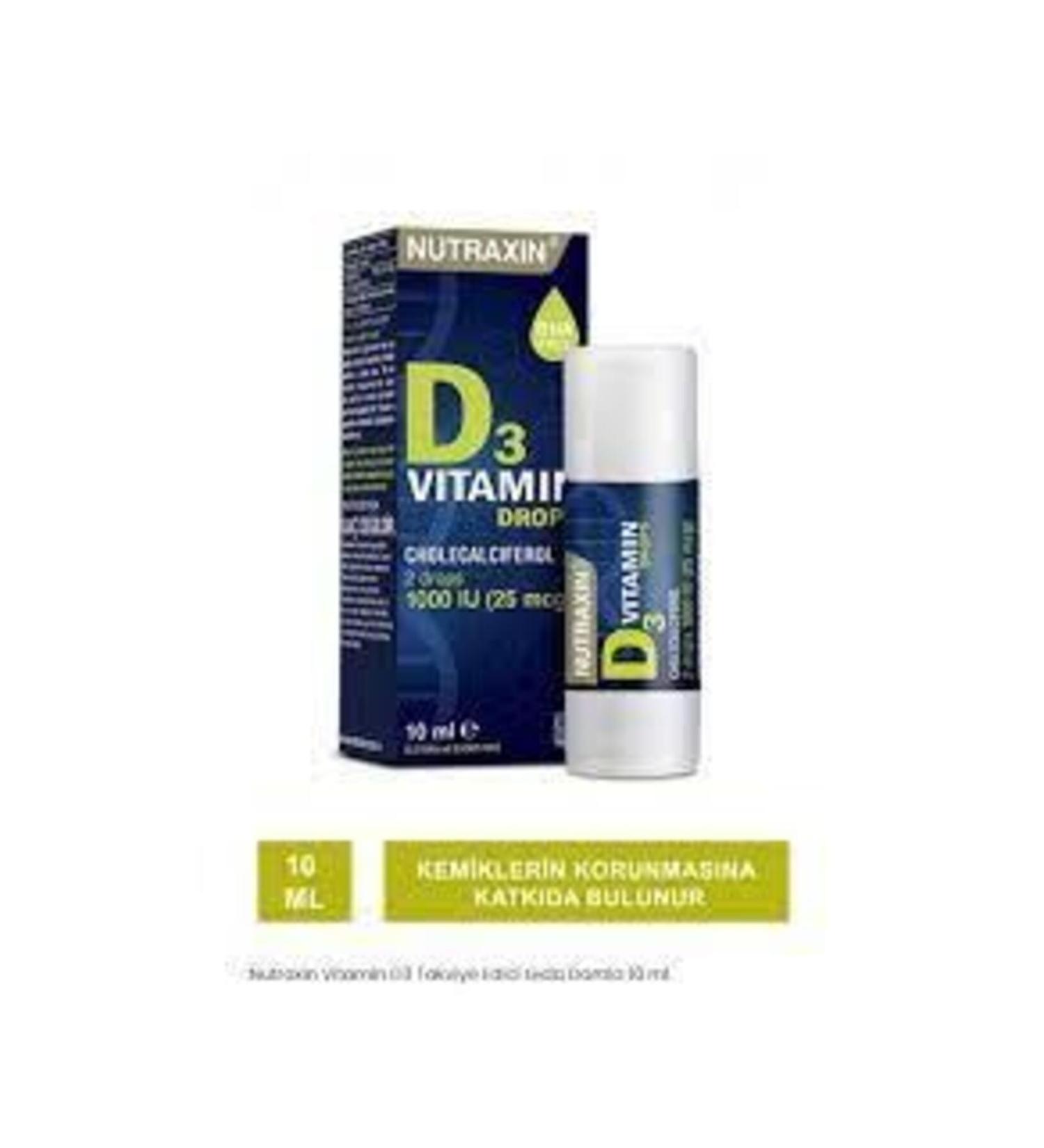 Nutraxin Vitamin D3 Supplementary Food Drops 10 ml