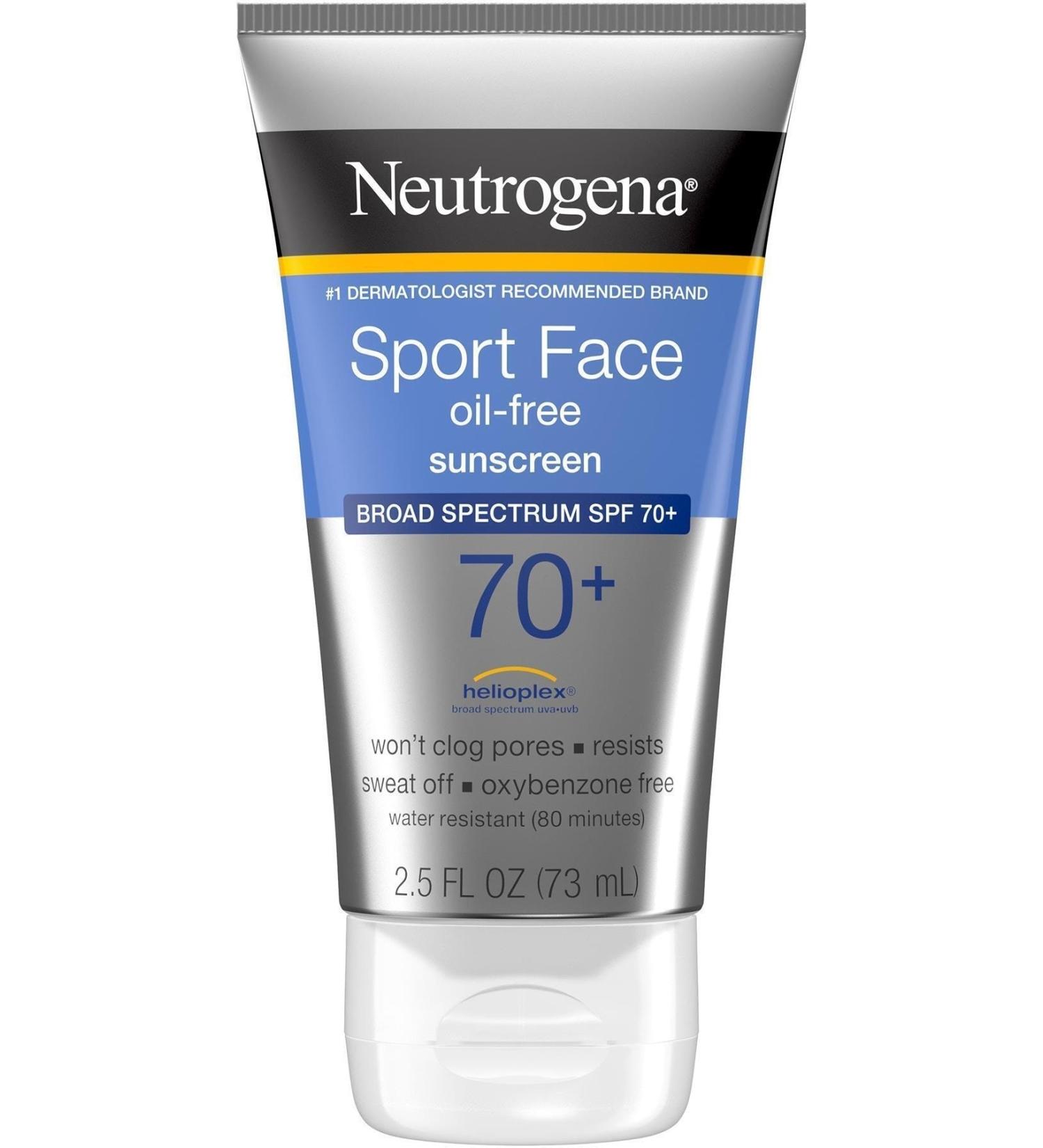 Neutrogena Sport SPF70+ Oil-Free Sunscreen for Face 73ML