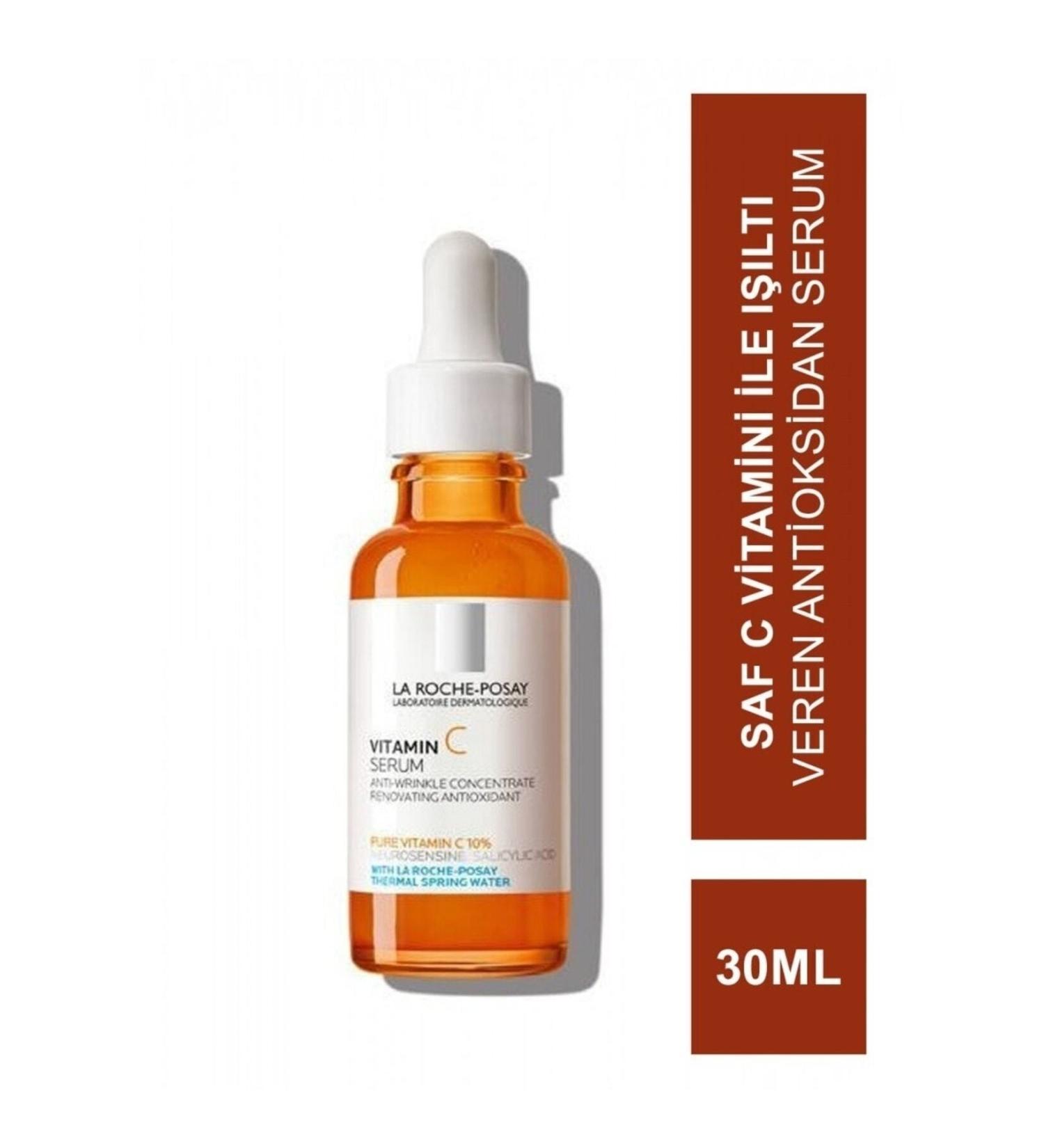 La Roche Posay Pure Vitamin C Skin Serum which gives radiance and prevents the formation of wrinkles and spots 30 ml..