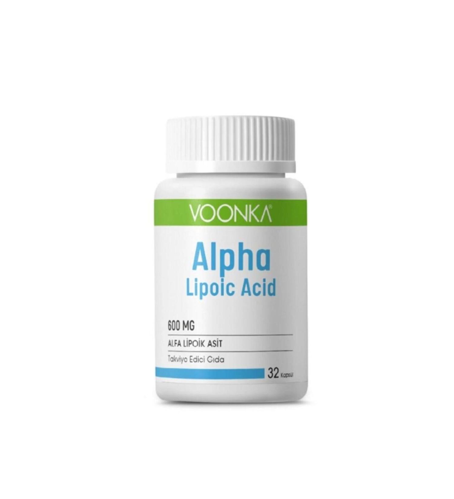 Voonka Alpha Lipoic Acid 600mg 32 Capsules