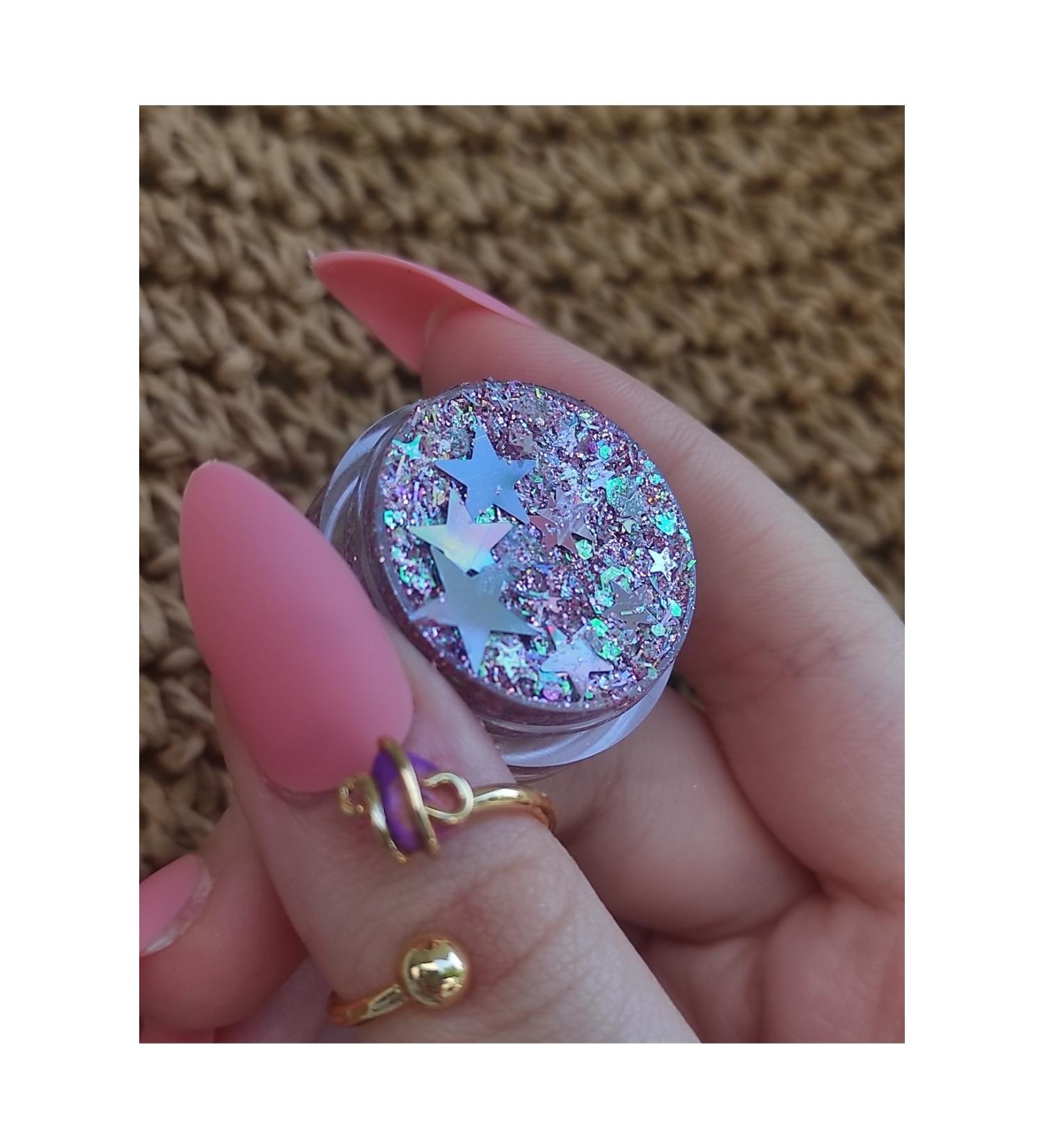 hbtasarim Glitter Gel Eyeshadow Glitter Eyeshadow Lilac Hair-face Glitter Magic Box Lilac Shiny Glitter - Buy Online on GoSupps.com