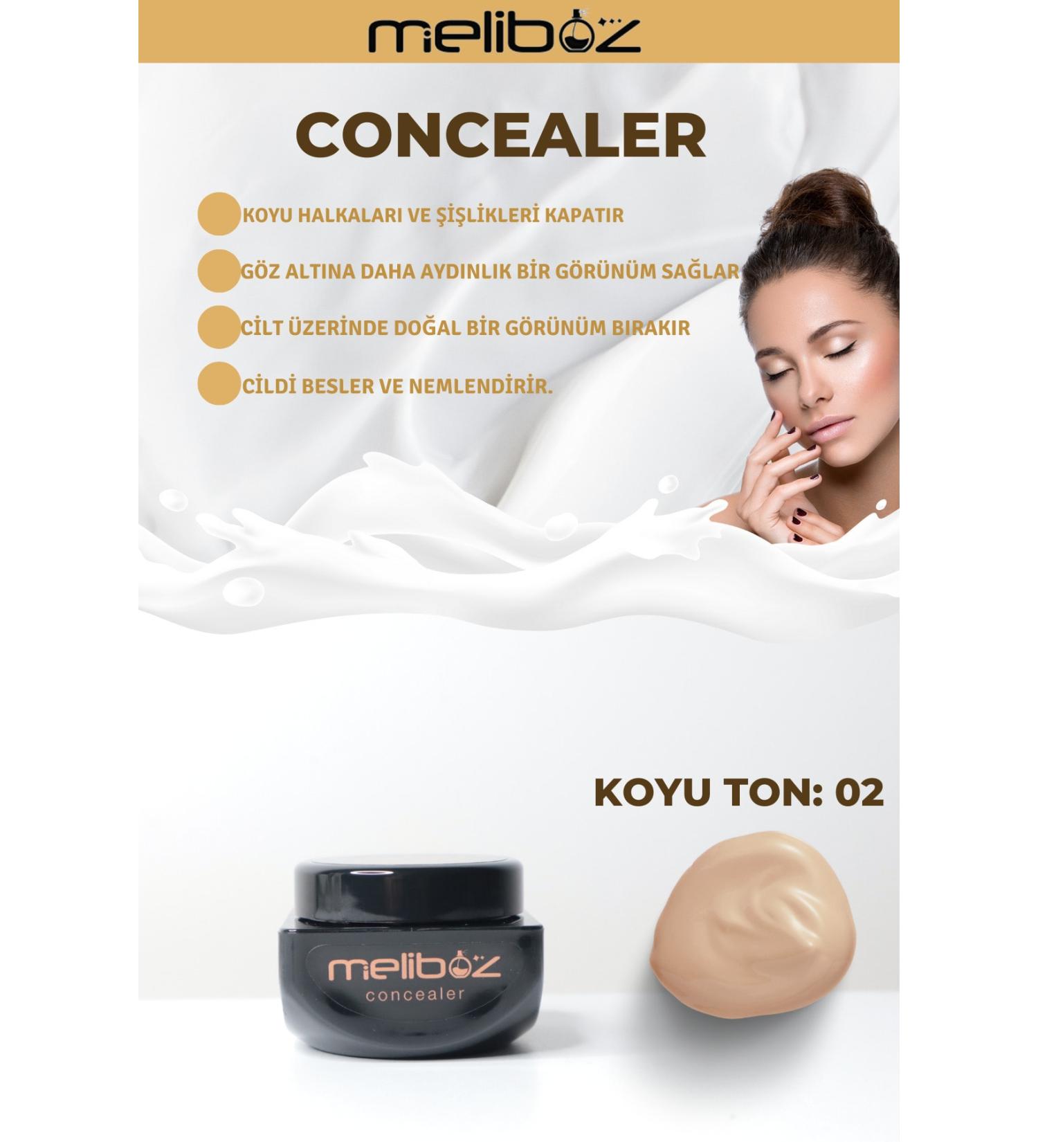 meliboz Salmon Concealer Concealer Cream 15ml Dark Tone - Buy Online on GoSupps.com