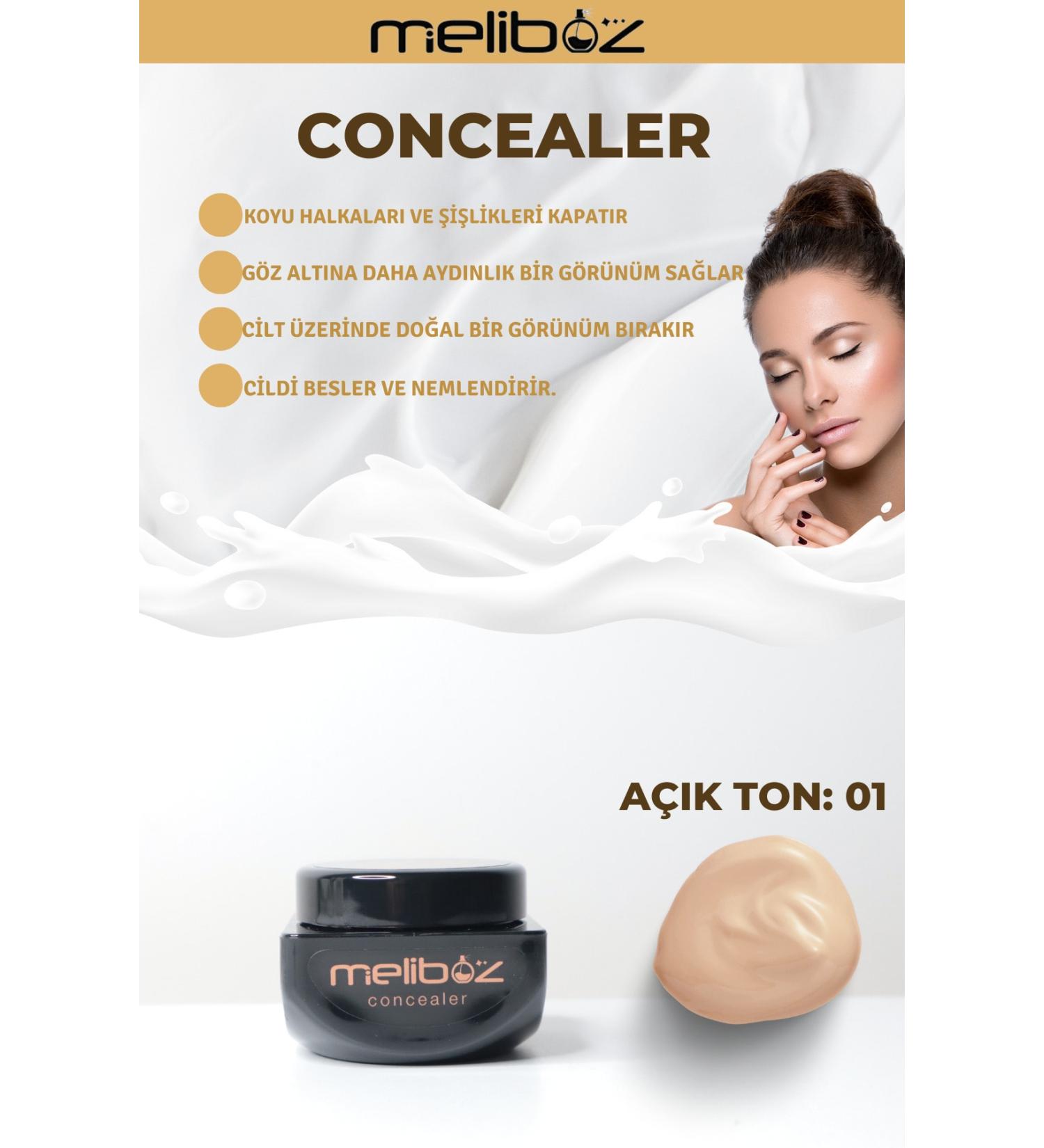 meliboz Salmon Concealer Concealer Cream 15ml Light Tone - Buy Online on GoSupps.com