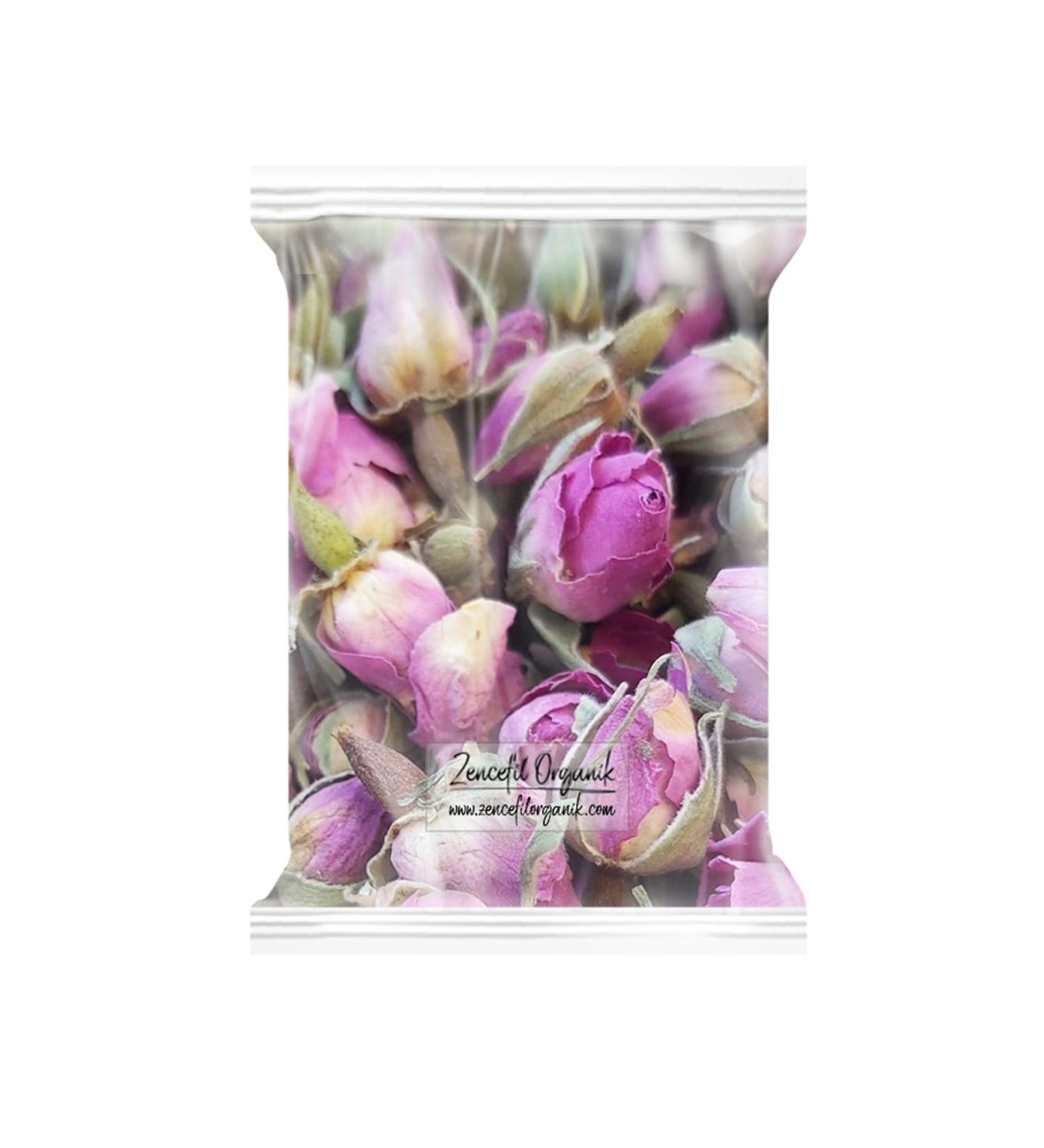 Ginger Organic Rose Bud 500 Gr. Isparta Dried Pink Rose Bud Dried Pink Rose Color Dried Rose 0.5 Kg.