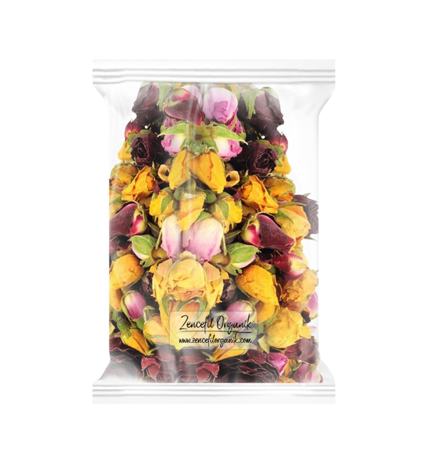 Ginger Organic Mixed Dried Rose 1 Kg. Bud Dried Rose Dried Rose Yellow White Red Pink Orange Dried Rose