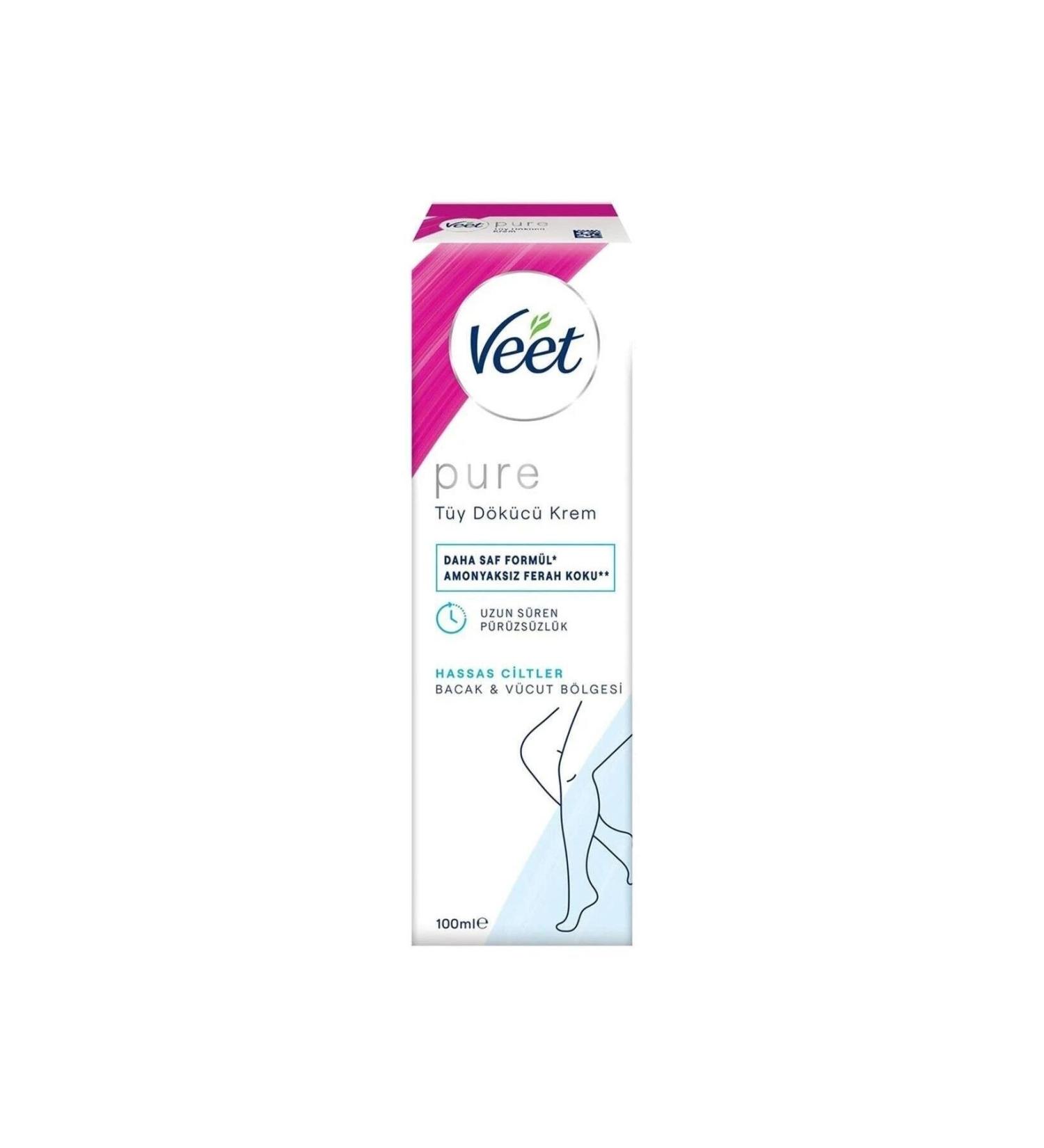 Veet Hair Removal Cream Pure Sensitive Skin 100 Ml