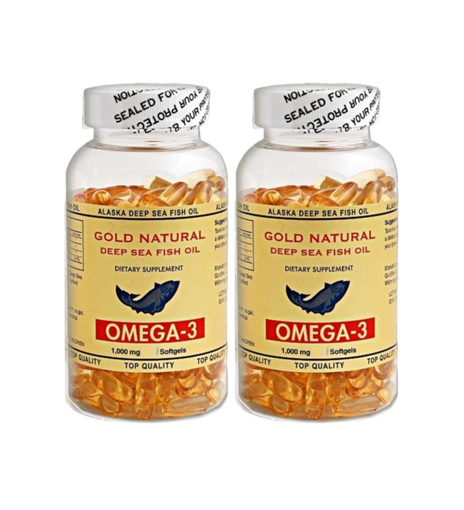 Gold Natural Omega 3 1000 Mg Fish Oil 2x100 Softgel