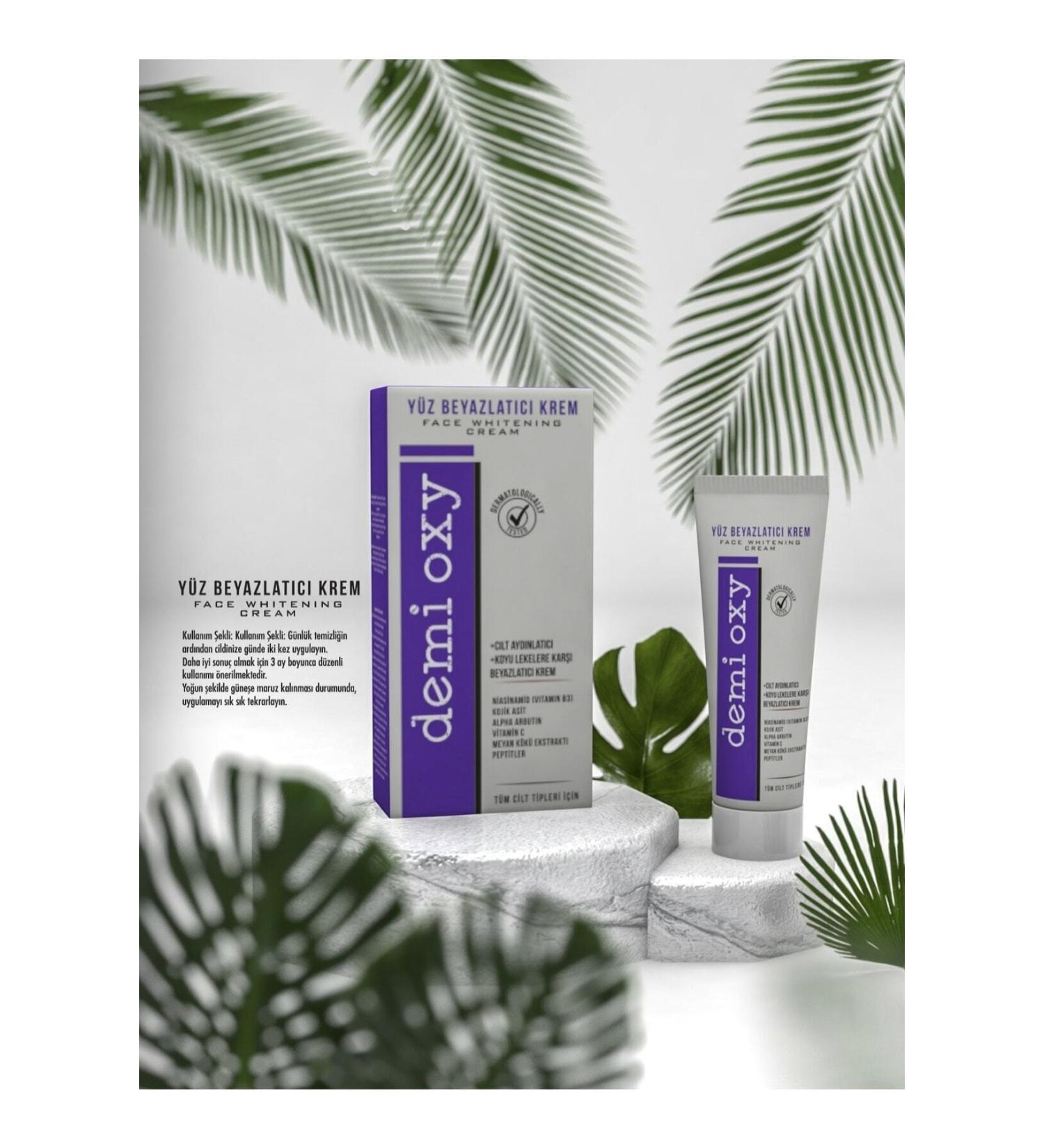 Demi oxy Demi Oxy Face Whitening Cream - Skin Lightening Whitening Cream Against Dark Spots - 50ml - Buy Online on GoSupps.com