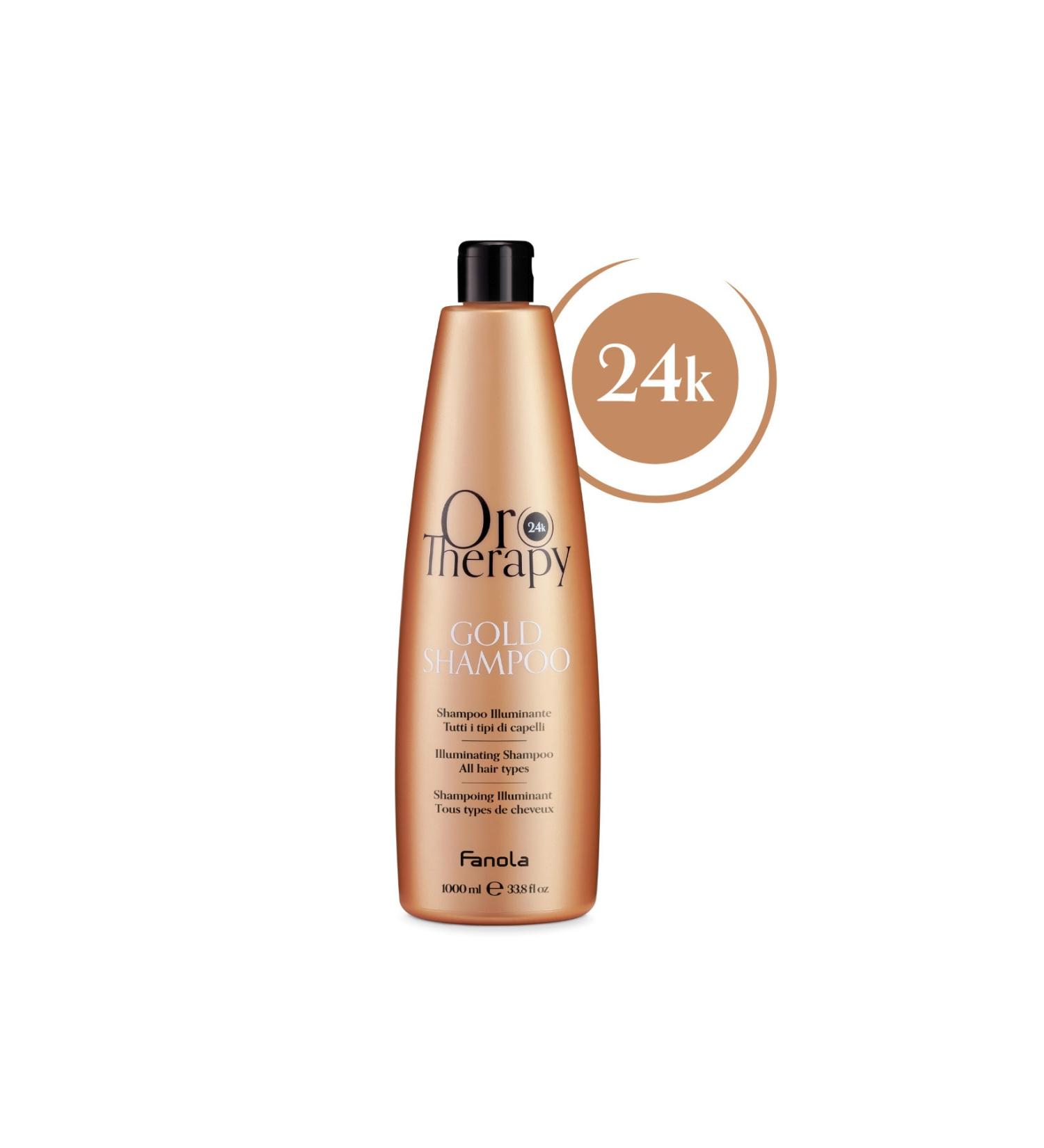 Fanola Oro Therapy 24k Gold Shampoo 1000ml - Buy Online on GoSupps.com