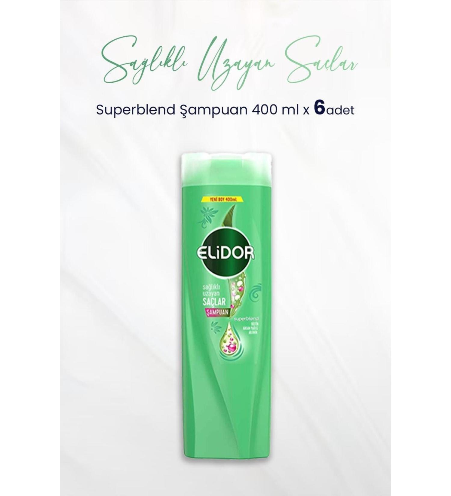 Elidor Superblend Shampoo Healthy Growing Hair 400 ml x 6 Pieces