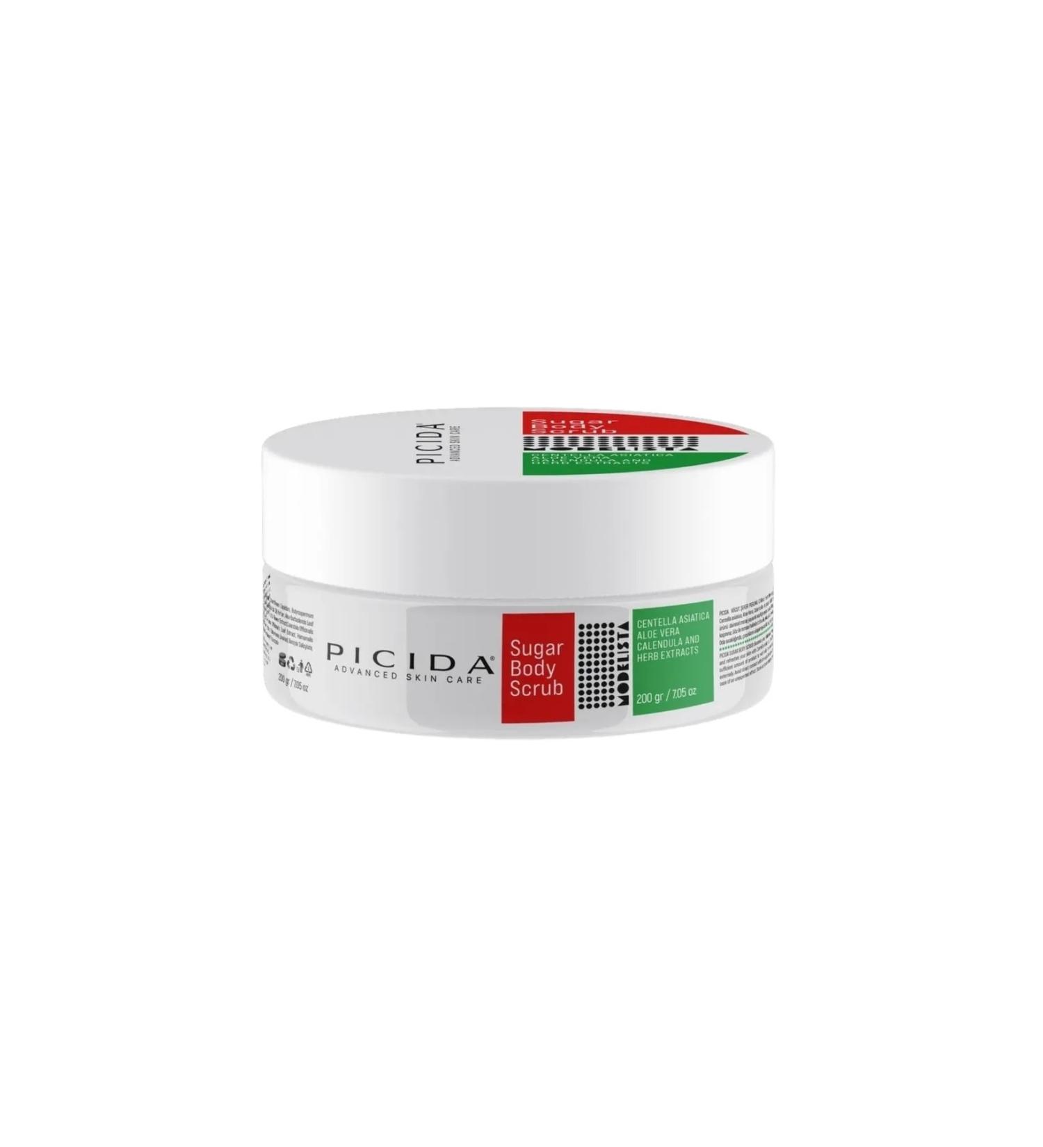 PICIDA Modelista Centella Calendula Ingrown & Strawberry Leg Prevention Purifying and Moisturizing Peeling 200 gr