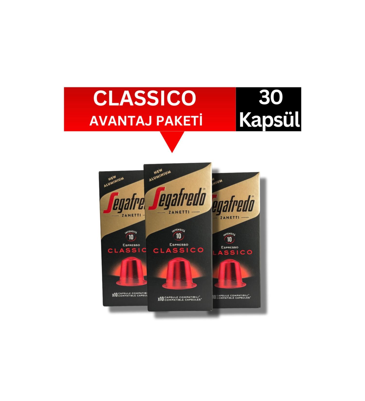 Segafredo Classico Nespresso Compatible Capsule Coffee 30 Pieces - Buy Online on GoSupps.com