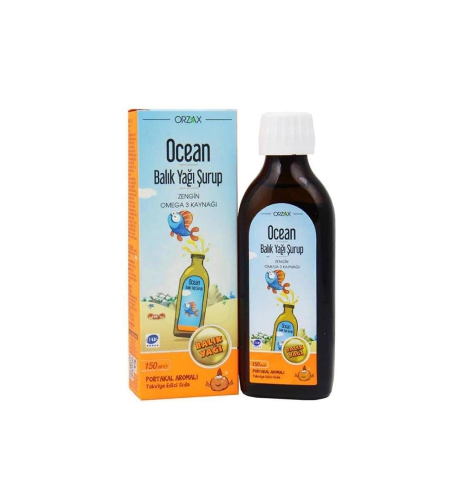 Ocean Orzax Ocean Omega3 Syrup 150 ml - Orange
