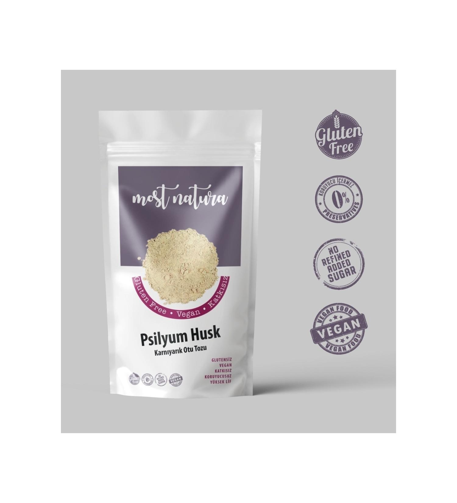 MOST NATURA Psyllium Husk (Powdered Psyllium) 100gr