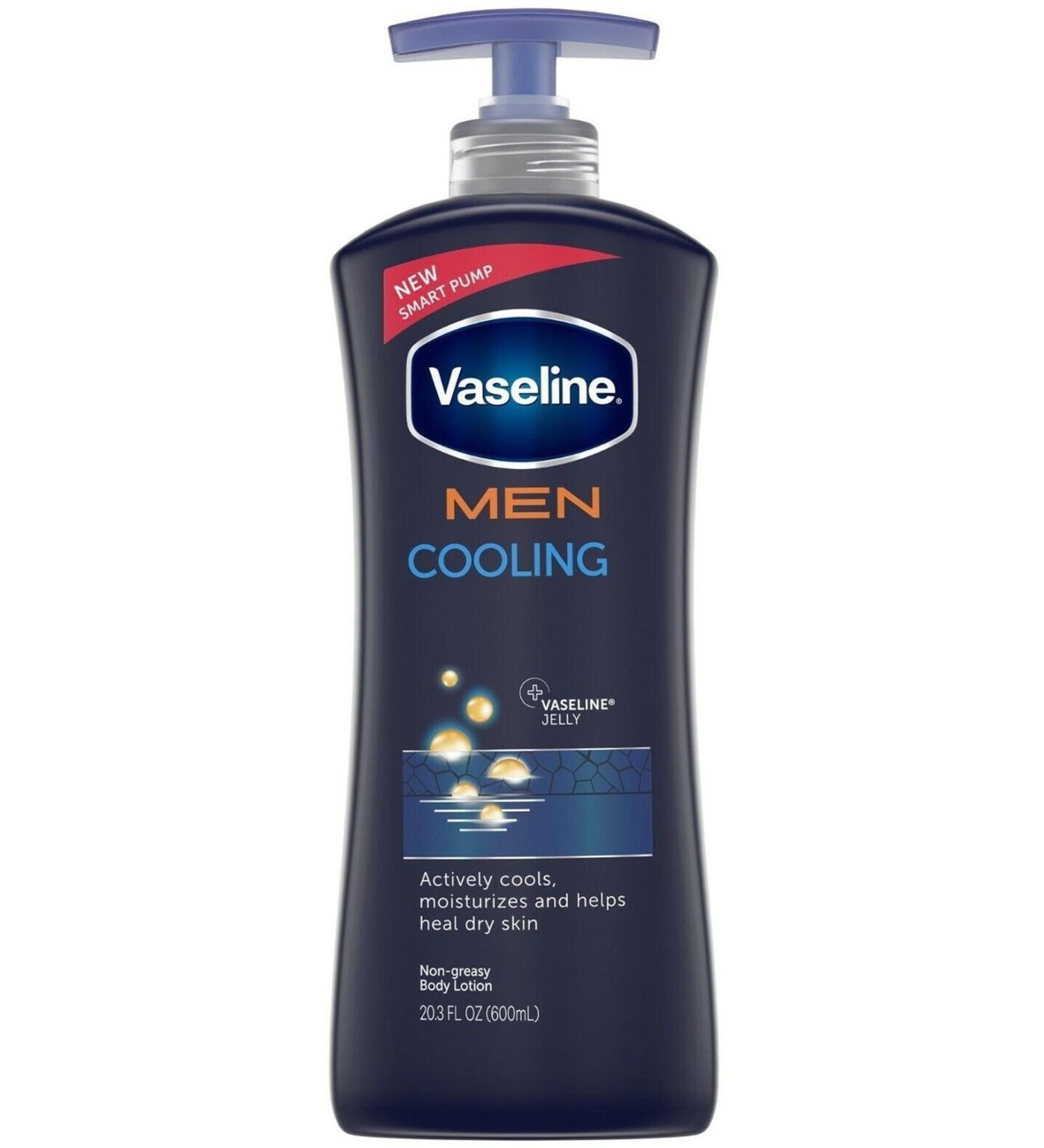 Vaseline Men Coolin Hand Face and Body Lotion for Men 600ML