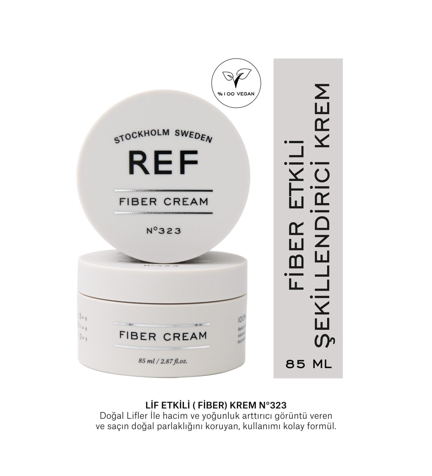 REF STOCKHOLM Fiber Cream 85 ml Medium Hold Cream That Gives Volume and Definiteness