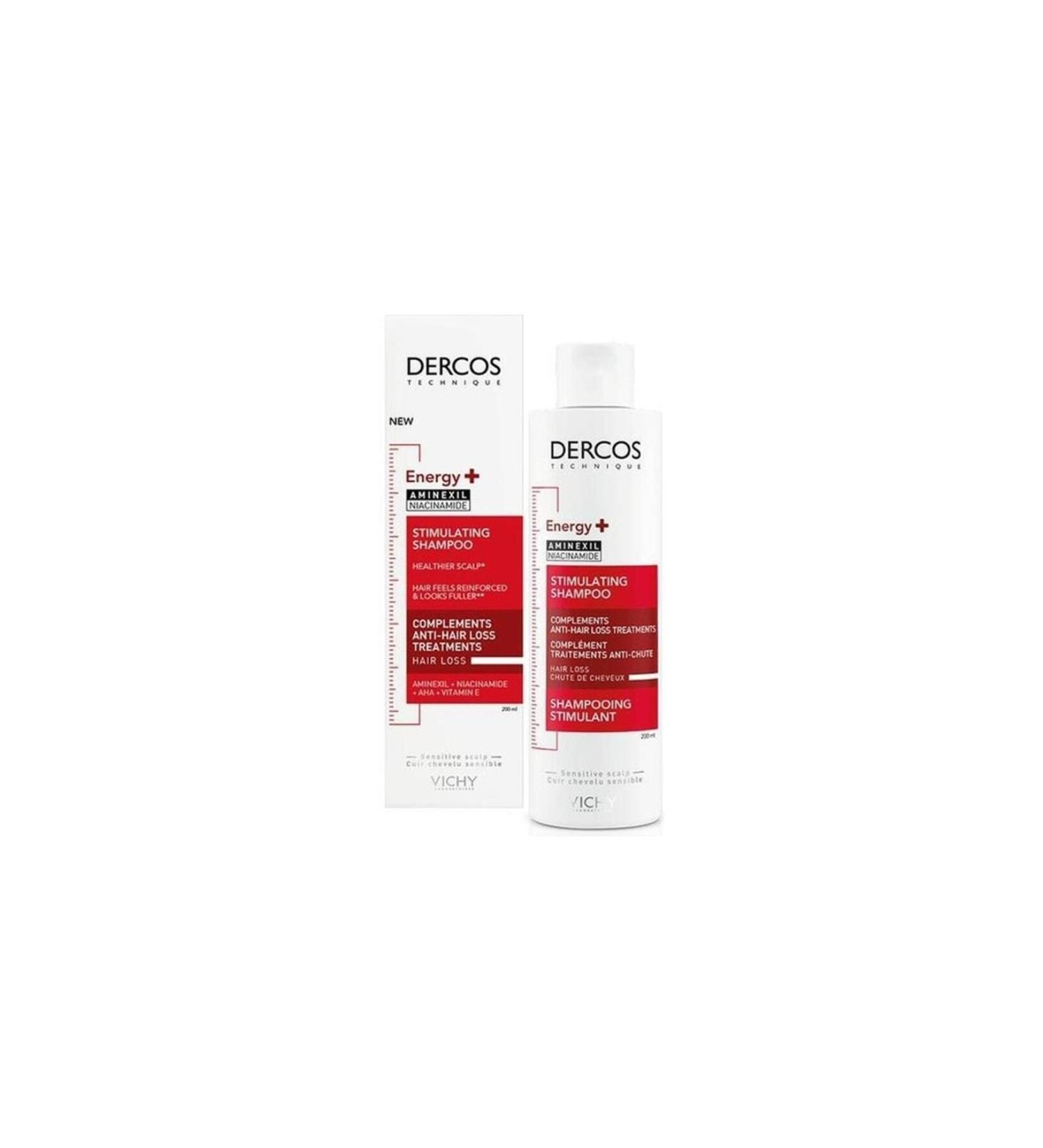 Vichy Dercos Energy+ Anti-Hair Loss Shampoo 200 Ml - Skt:12m - Buy Online on GoSupps.com