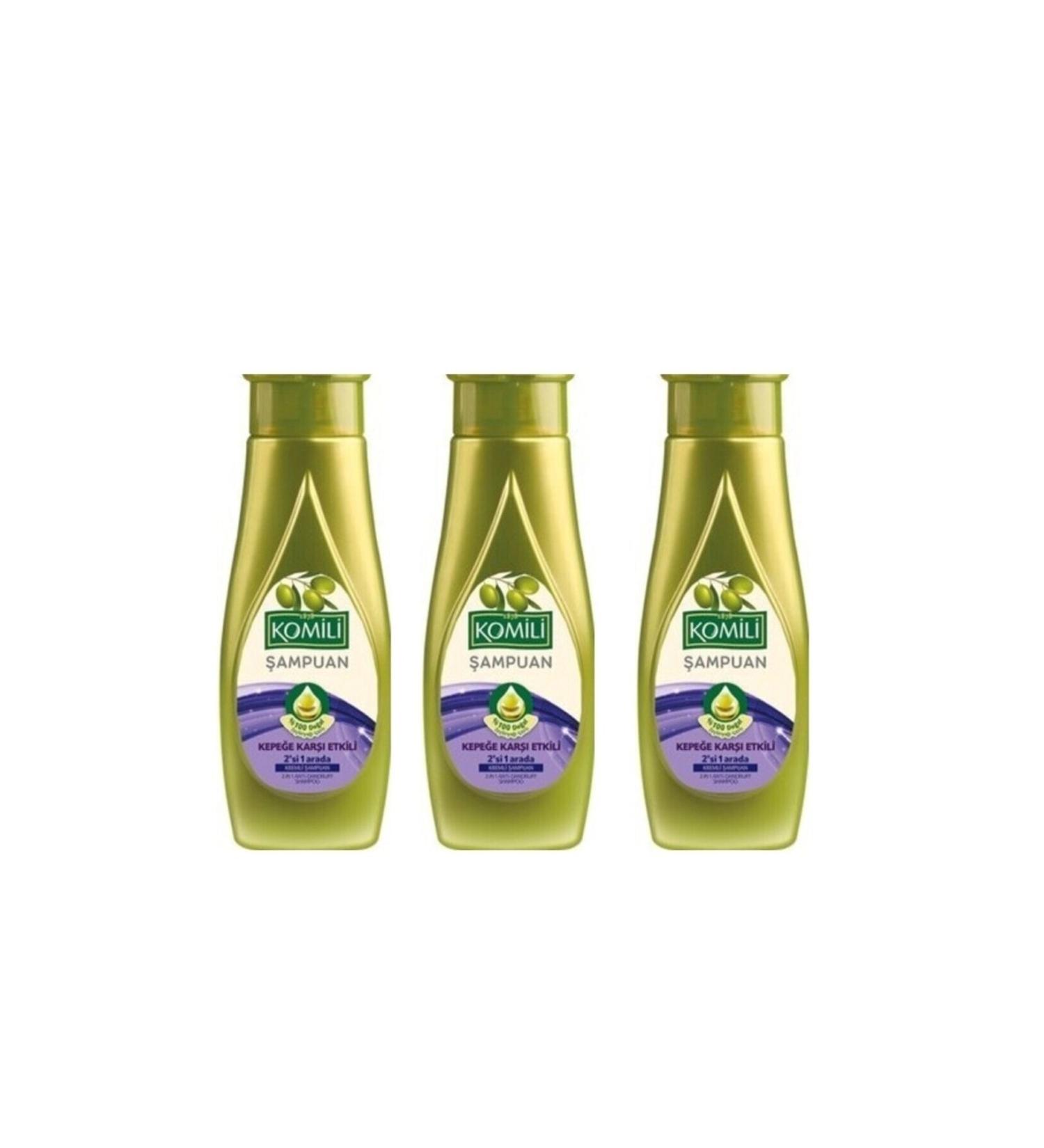 Komili Shampoo Dandruff Hair 2 in 1 500 Ml 8697404782476 (3 Pieces)