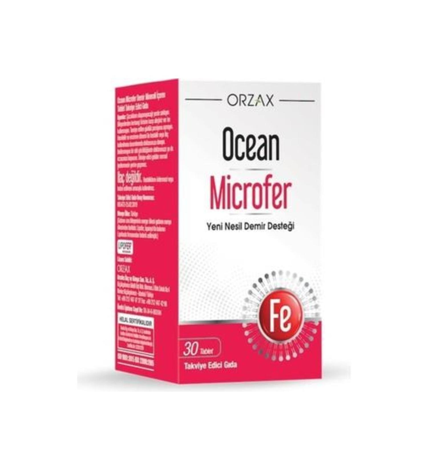 Ocean Orzax Ocean Microfer Food Supplement 30 Tablets