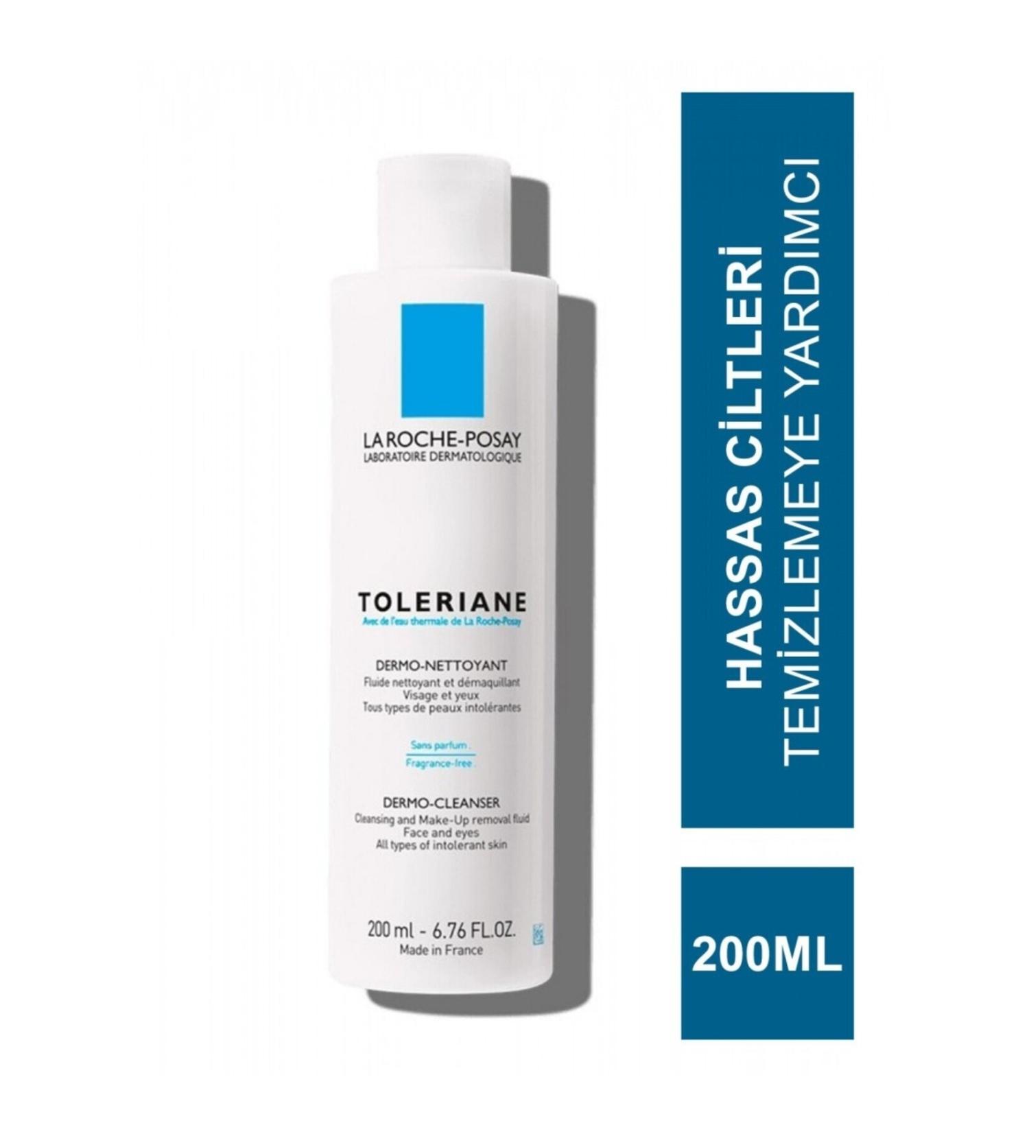 La Roche Posay Toleriane Dermo - Face and Make-up Cleansing Milk for Dry and Sensitive Skin 200 ml - Buy Online on GoSupps.com