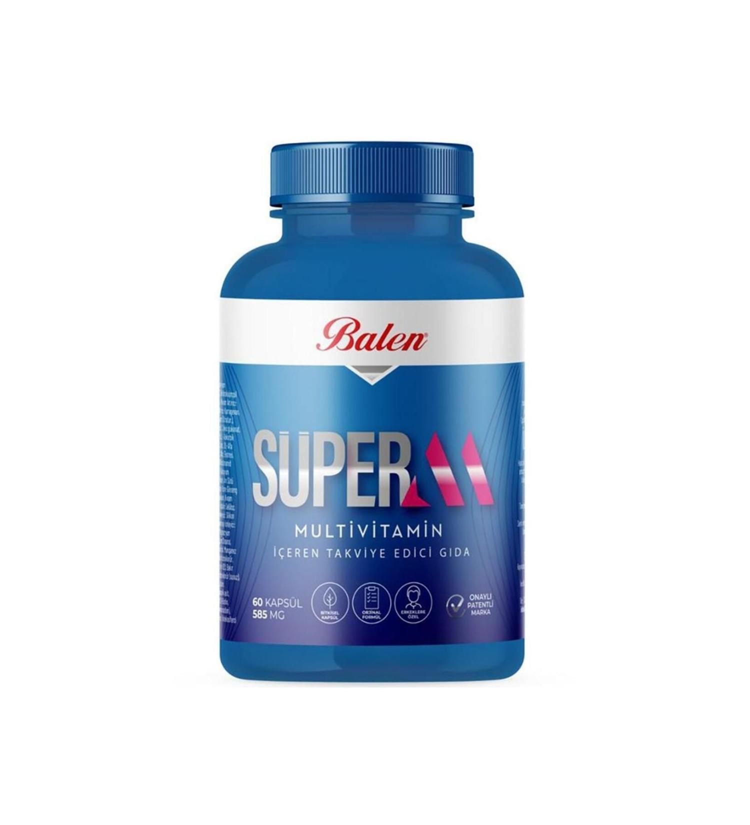 Balen Super-M Multivitamin Capsule 585 Mg 60 Pieces