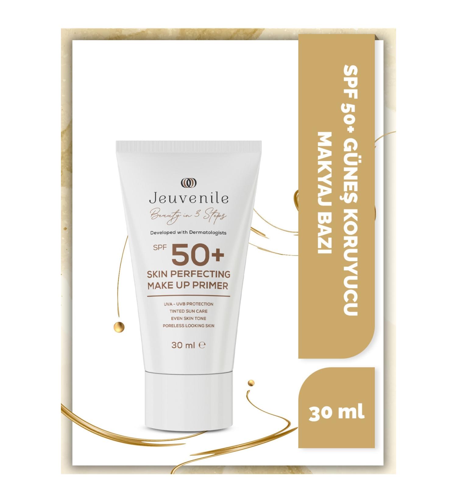Jeuvenile SPF 50+ Skin Perfecting Primer Makeup Base - Pore Concealer Sunscreen (UVA-UVB Protection) - Buy Online on GoSupps.com