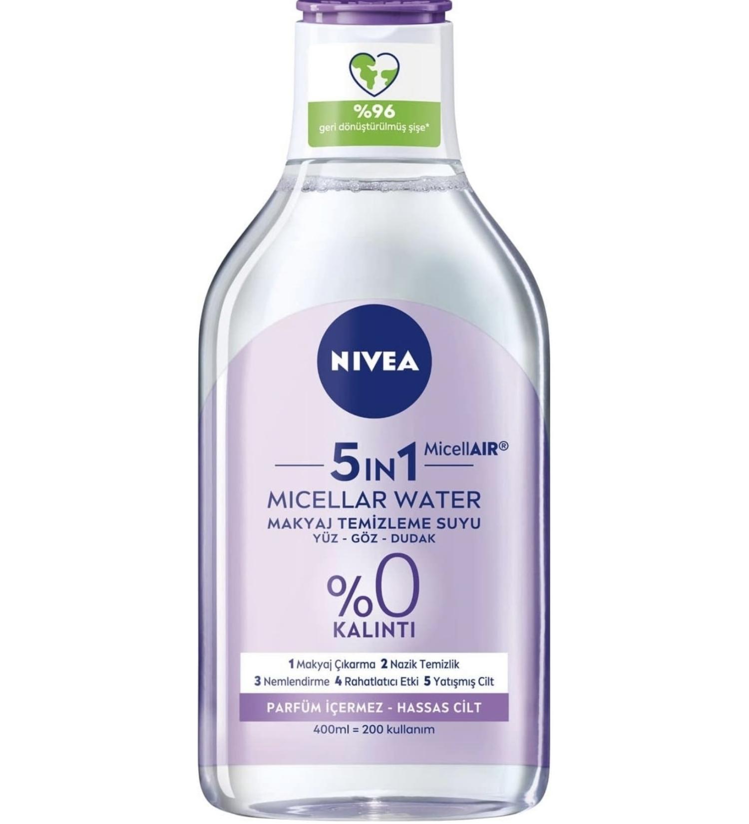 NIVEA 5in1 Soothing Micellar Make-Up Remover Sensitive Skin 400 ml Facial Cleanser - Buy Online on GoSupps.com