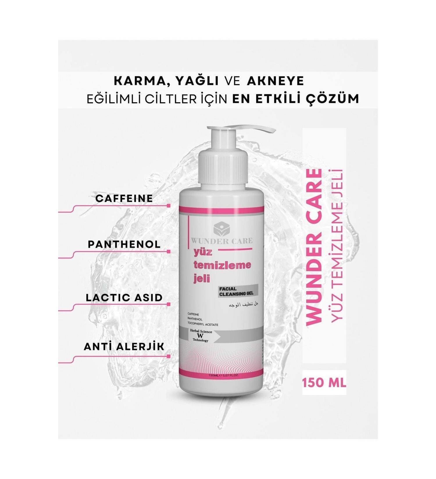 WUNDERCARE Facial Cleansing Gel Purifying & Refreshing Daily Facial Cleansing Gel - Buy Online on GoSupps.com