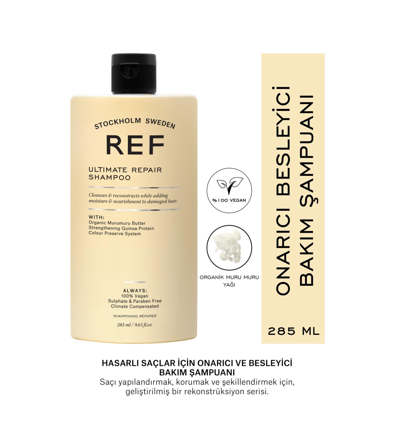 REF STOCKHOLM Ultimate Repair Shampoo 285 Ml Repairing and Nourishing Care Shampoo for Damaged Hair - Buy Online on GoSupps.com