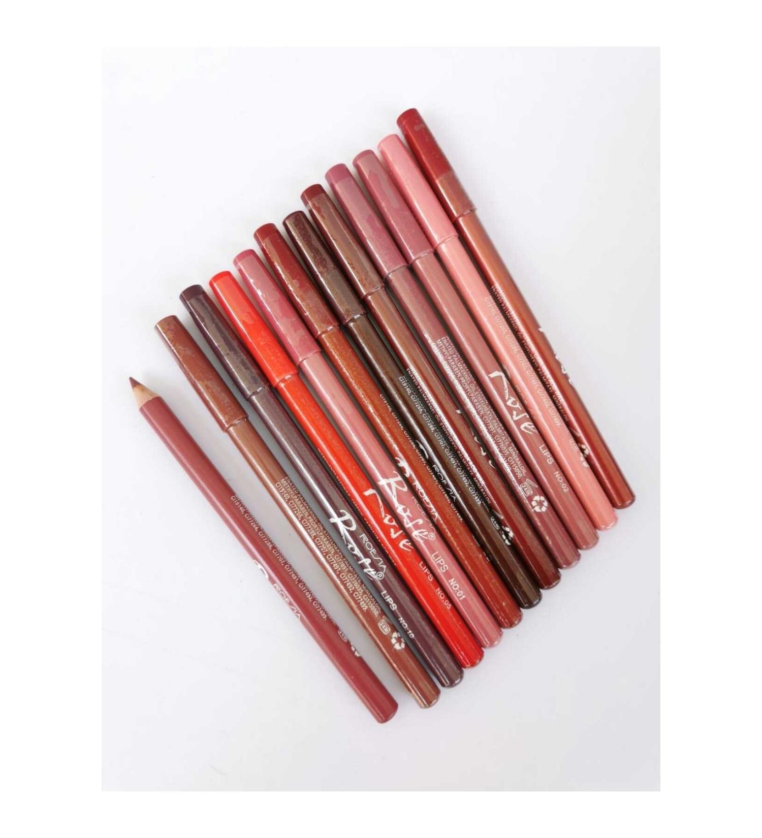 Cosha Beauty Rose 12-Piece Thin Lip Pencil Series New AziKazi