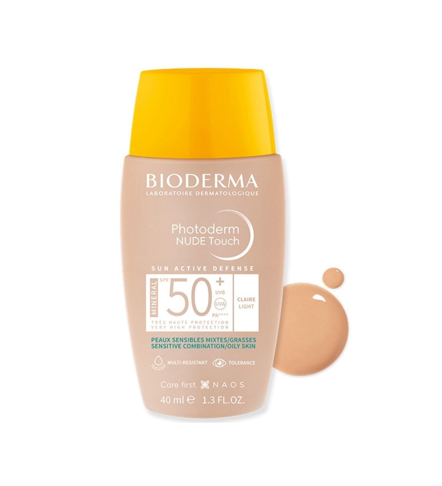 Bioderma 0 Mineral Filter Tinted Sunscreen Light Cream for Combination and Oily Skin 40 ml