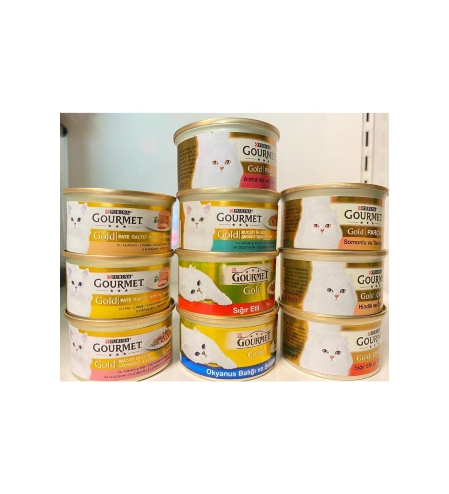 Gourmet Gold Purina Gourmet Cat Canned Food 85grx10