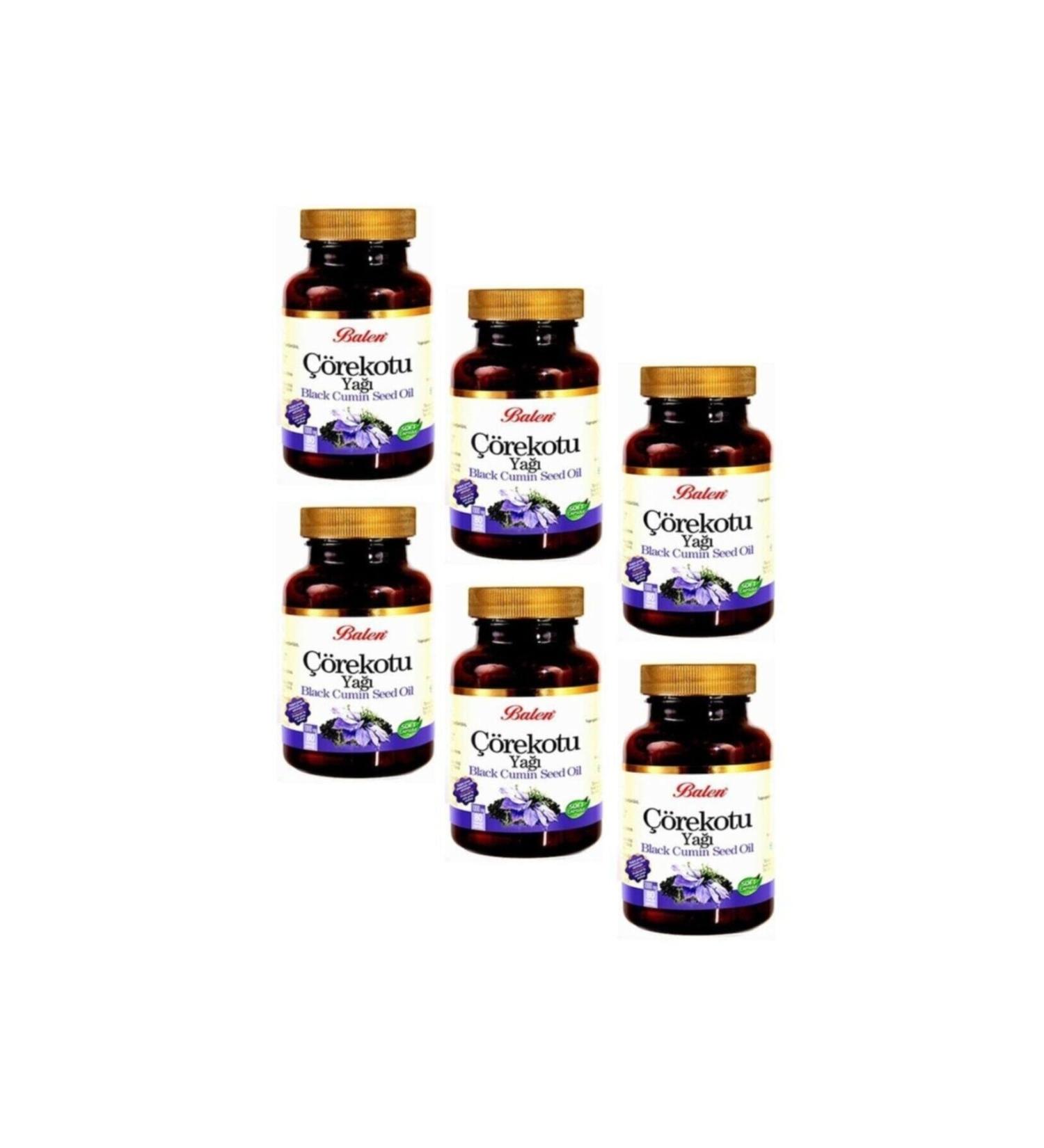 Balen Black Cumin Oil Softgel 1380mg*80 6 Pieces