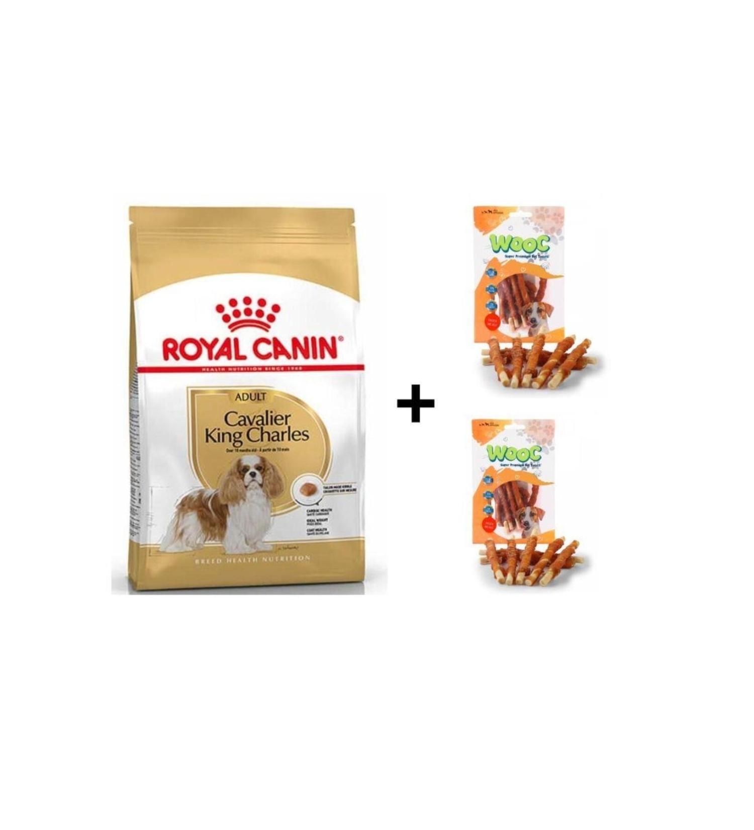 Royal Canin Cavalier King Charles Adult Dog Food 1.5 kg + 2 Wooc Rewards 80 Gr