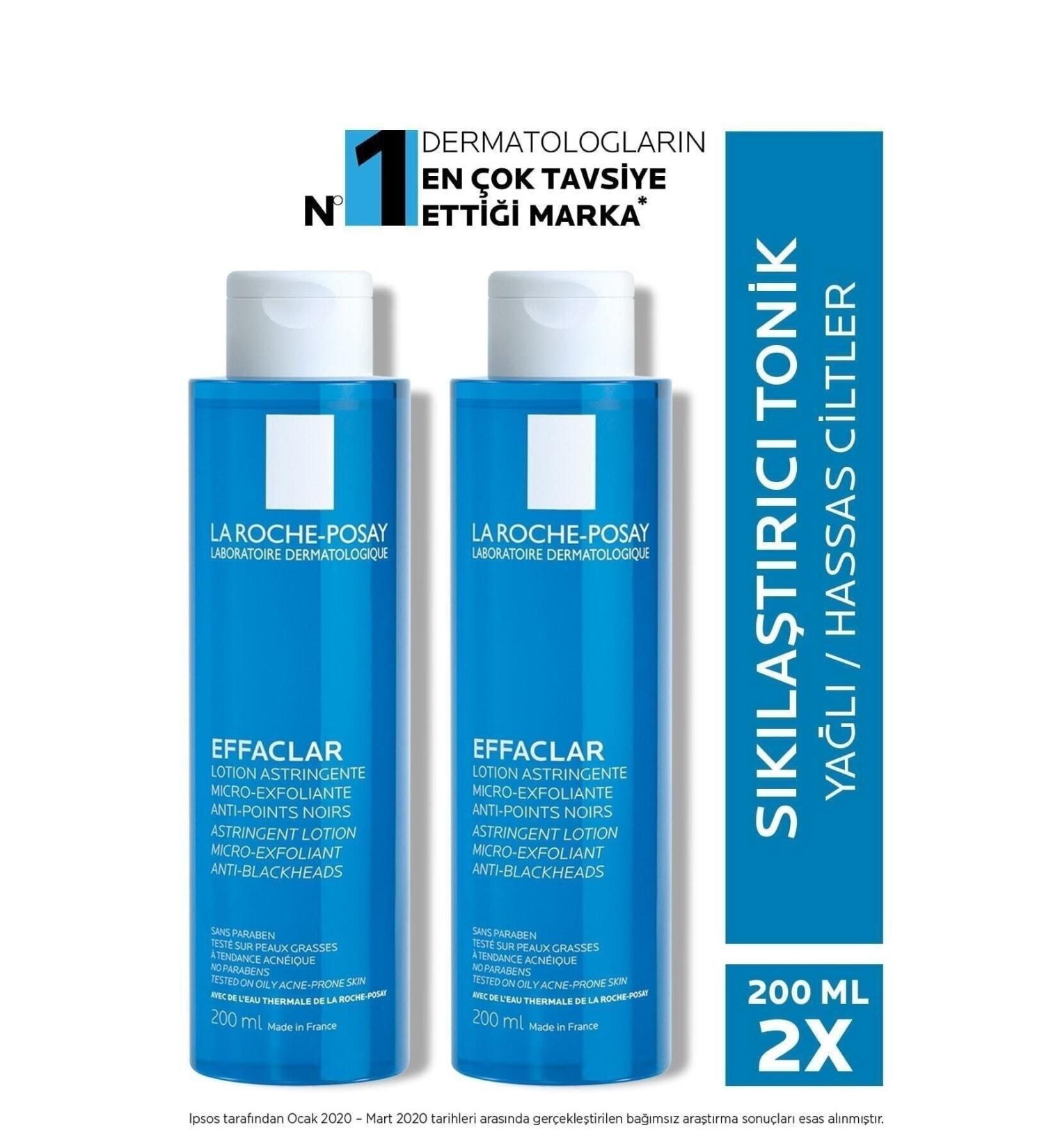 La Roche Posay Oily/Acne Prone Skin Pore Tightening Toner 2x 200 ml