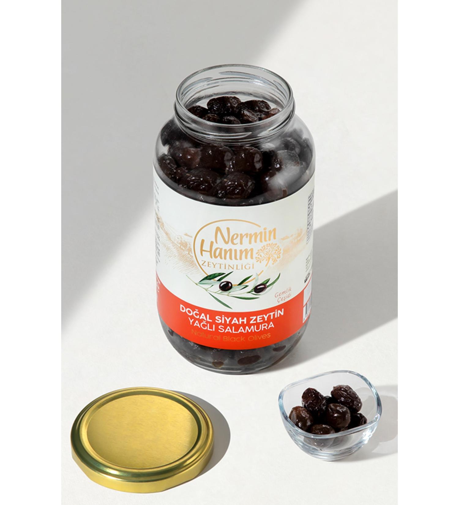 Nermin Han m Zeytinl Gemlik Black Olive Oil Brine (950 gr)