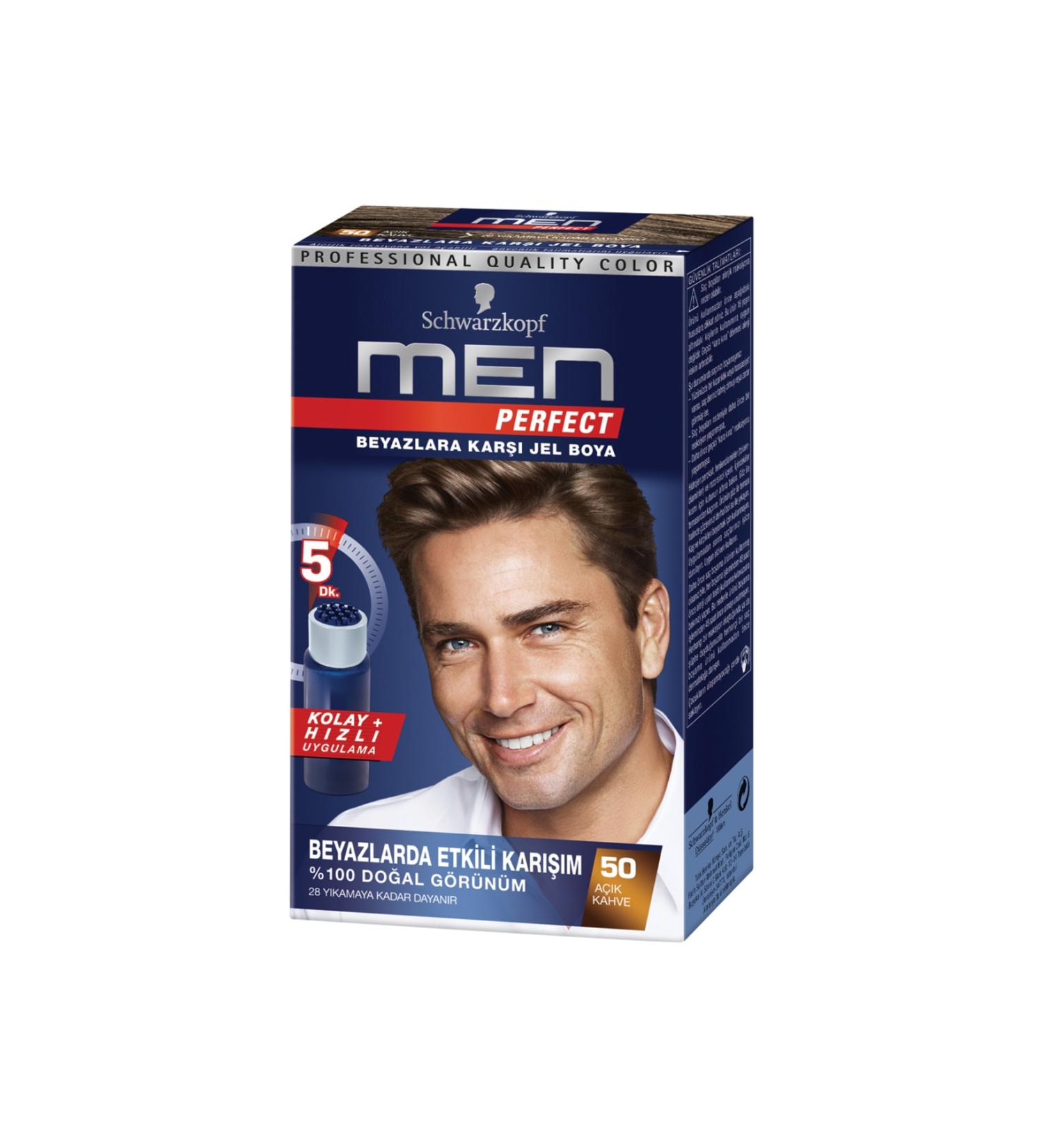 Men Perfect Hair Dye 50 Light Brown