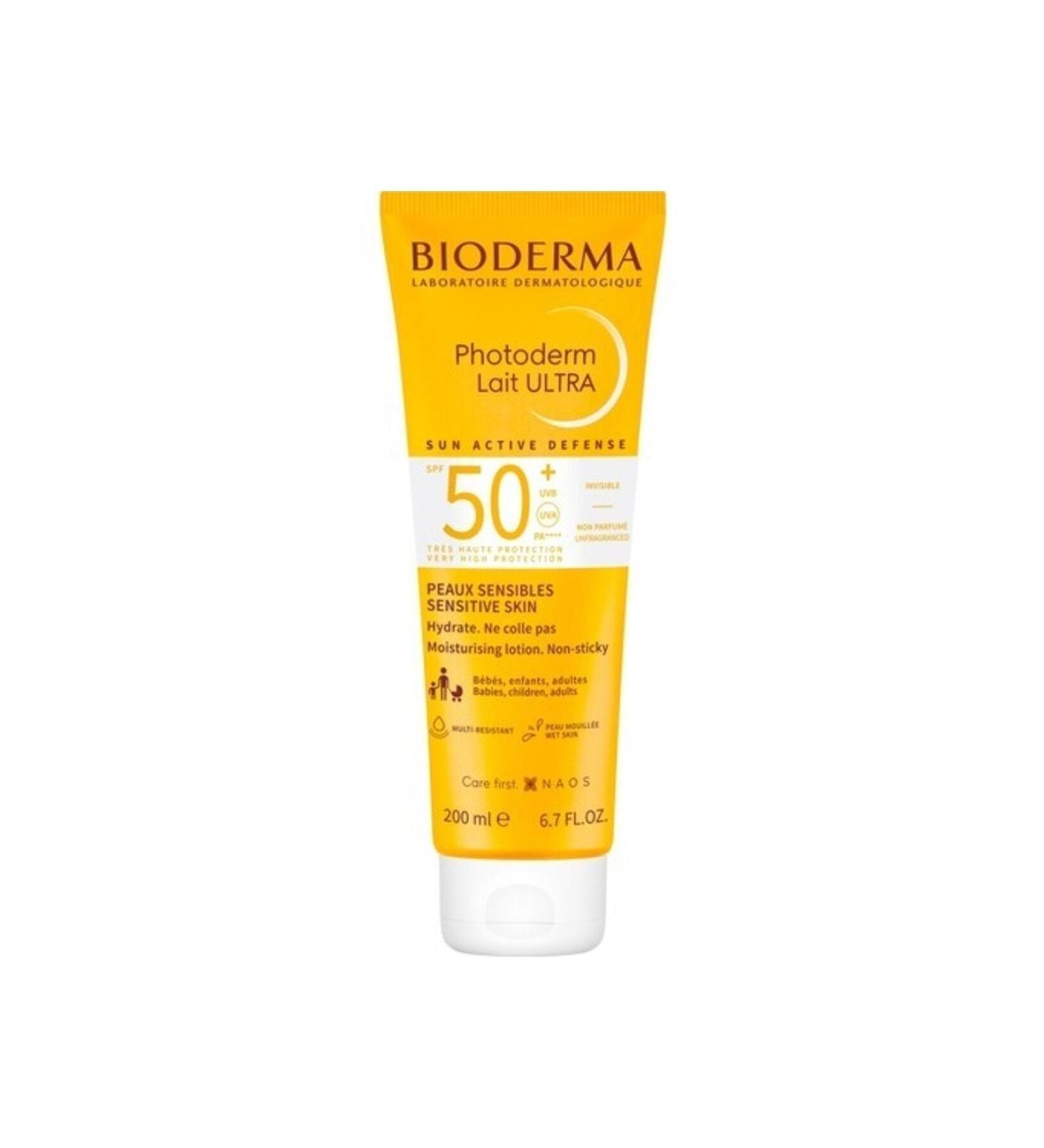 Bioderma Photoderm Spf 50+ Lait Ultra Sun Lotion for the Most Sensitive and Low-Tolerance Skin 200 ml