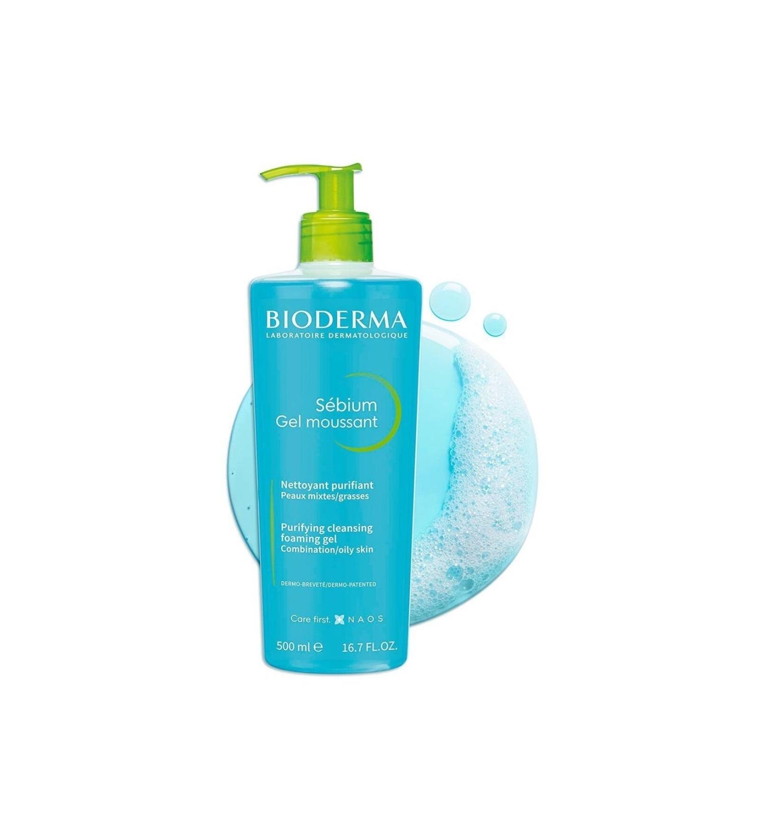 Bioderma Sebium Foaming Gel Washing Gel for Oily Skin 500 Ml - Buy Online on GoSupps.com