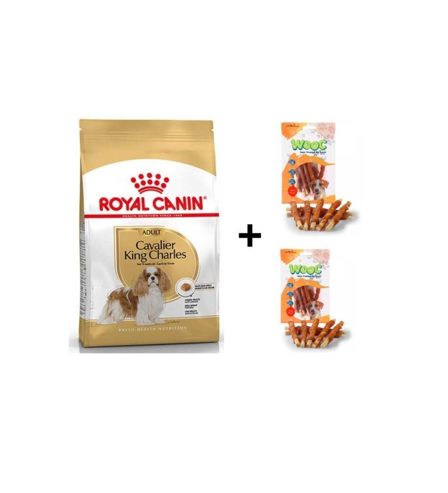 Royal Canin Cavalier King Charles Adult Dog Food 3 kg + 2 Wooc Rewards 80 gr
