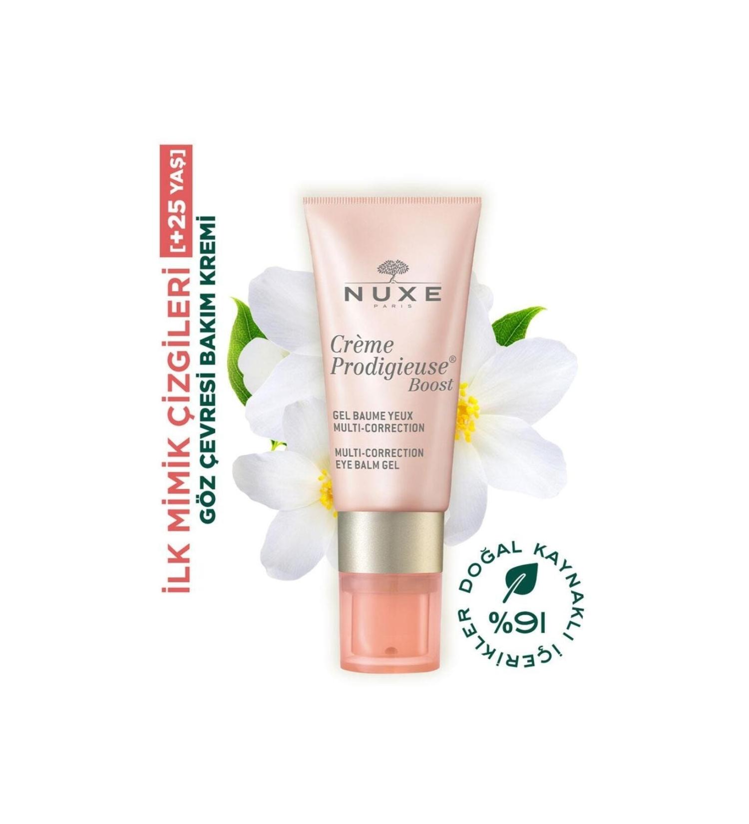 Nuxe Prodigieuse Boost Eye Balm Gel Multi Corrective Eye Contour Care Cream 15ml