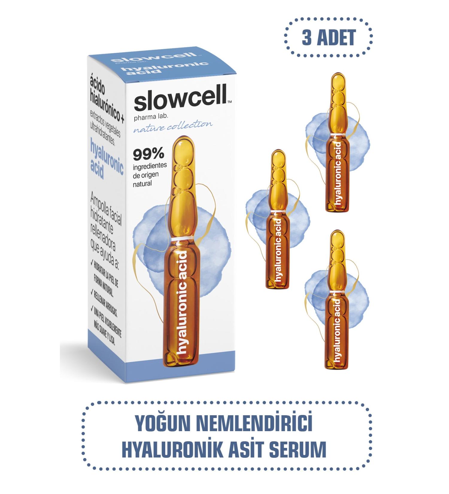 Slowcell Intensive Moisturizing Smoothing Oatmeal Antioxidant Hyaluronic Serum Ampoule 3 PCS X 2 ML - Buy Online on GoSupps.com