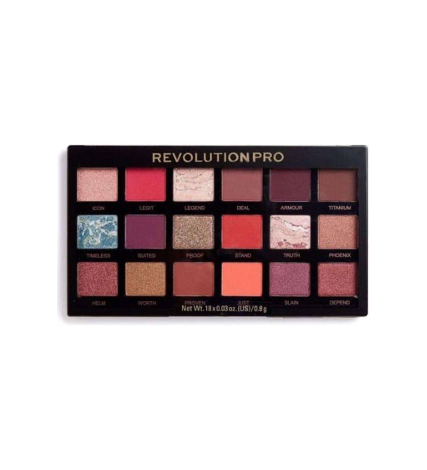 Revolution Pro Matte and Shimmer Eyeshadow Palette - Reg Legendary (14.4 gr)