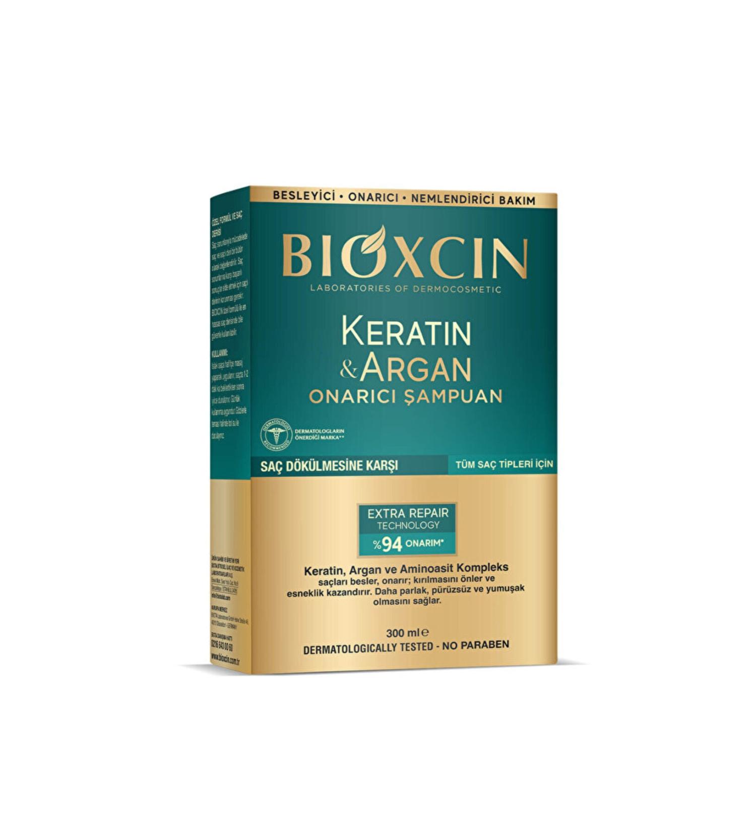 Bioxcin Repair Shampoo Keratin & Argan - 300 ml