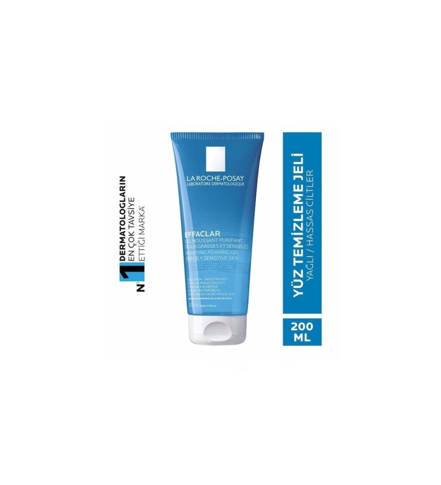 La Roche Posay Effaclar - pH- 5.5 Purifying Facial Cleansing Gel for Oily and Irregular Skin Types 200 ml. - Buy Online on GoSupps.com