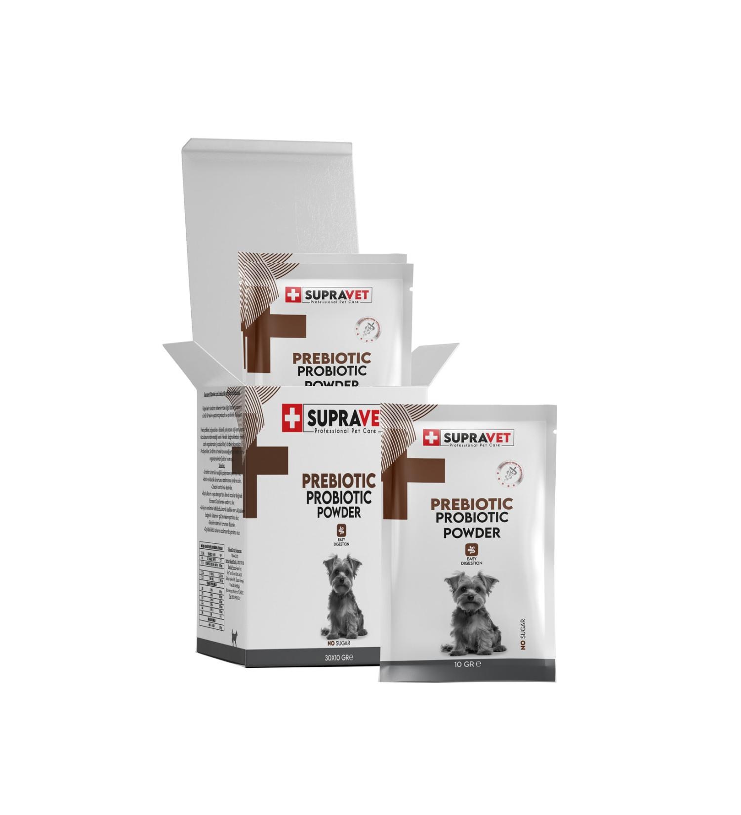 Supravet Probiotic Dog Immune Booster Powder Probiotic + Prebiotic Supplement 100 Ml-10 LU